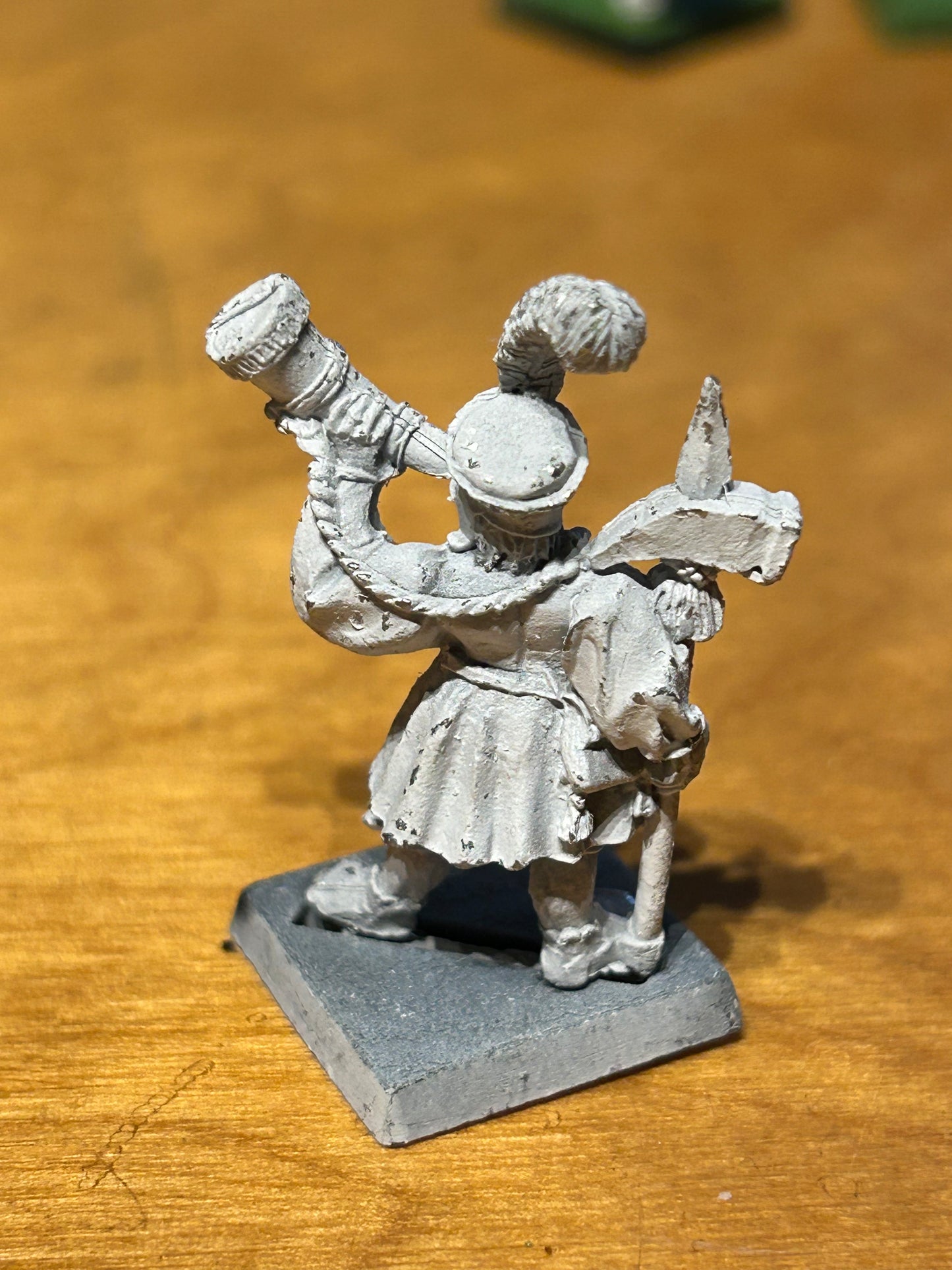 Warhammer Fantasy - Empire Musician On Foot- Games Workshop Metal Oop hammer and horn