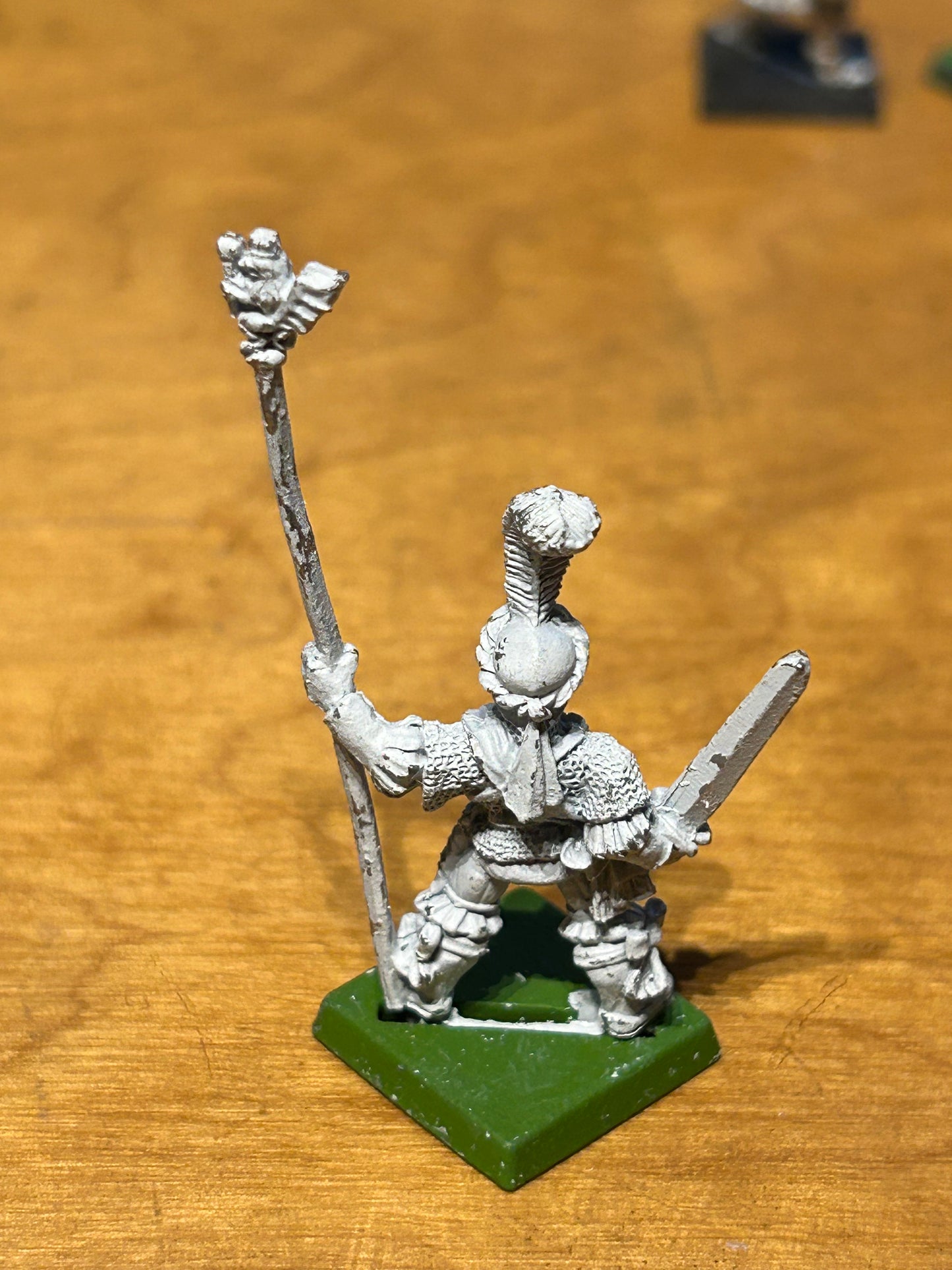 Warhammer Fantasy Old World Empire State Troopers standard bearer metal
