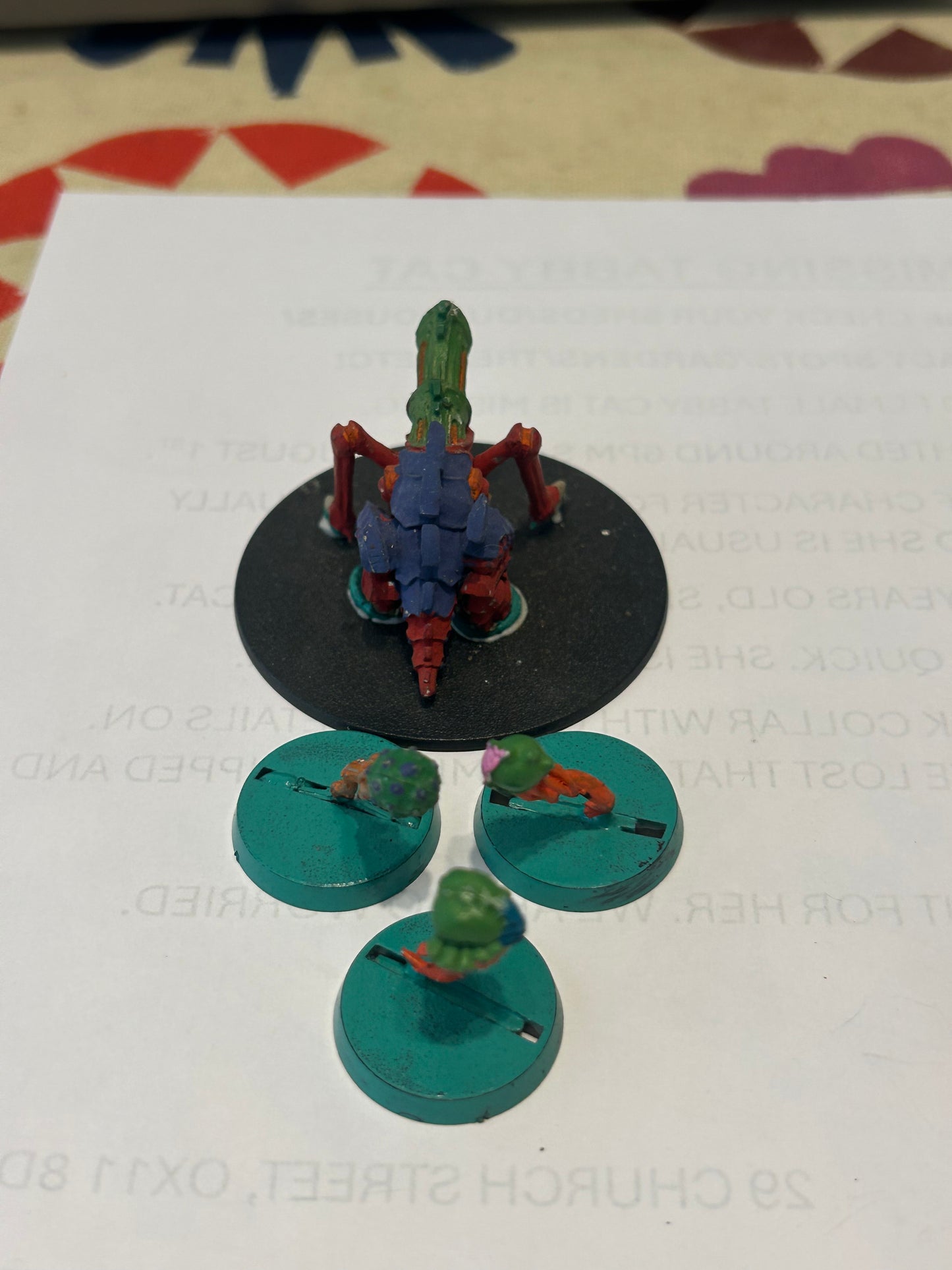 Warhammer 40k Tyranids - Tyranid Biovore and three spores- metal, second edition