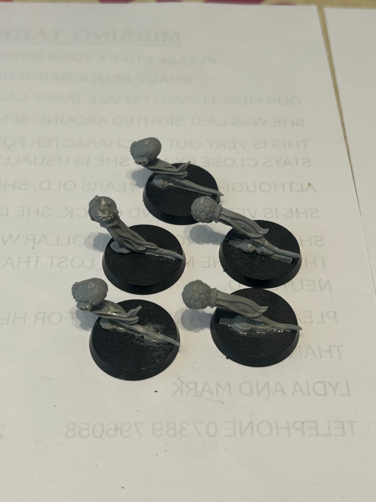 Warhammer 40k 5 plastic spore mines (biospores)