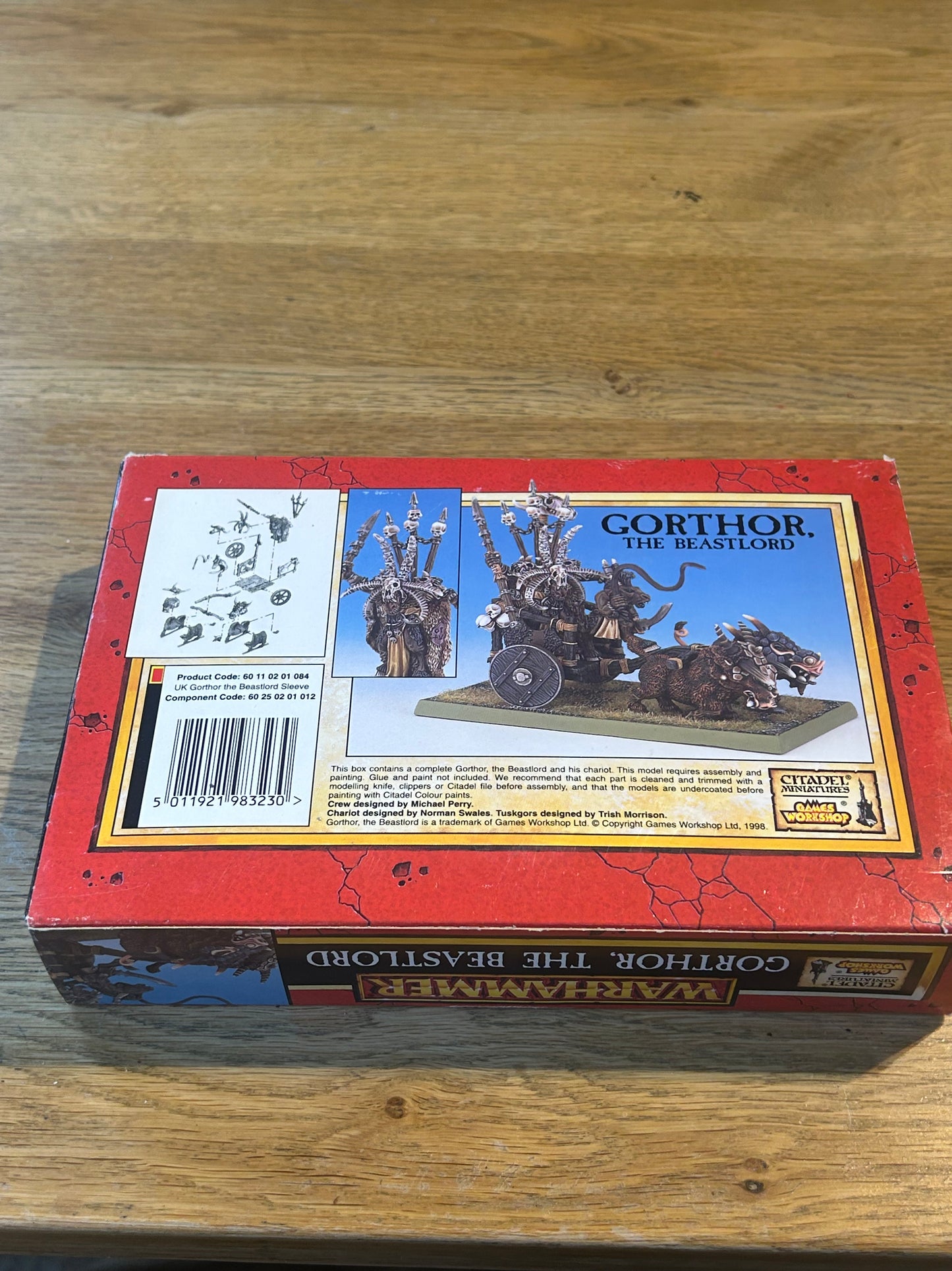 Citadel / Warhammer fantasy Metal Chaos Beastmen Gorthor The Beastlord in opened box unbuilt