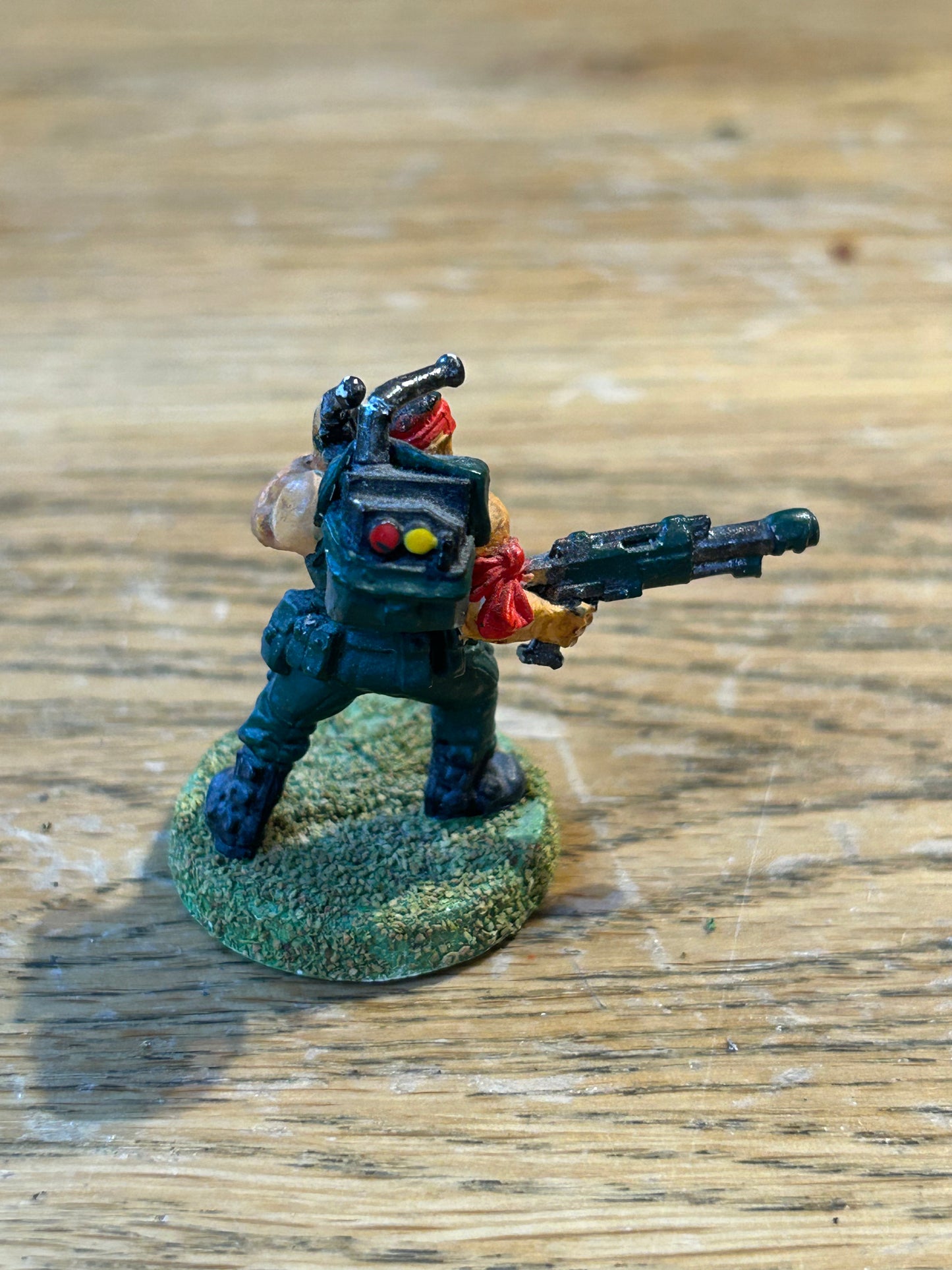Catachan Jungle Fighter Vox Officer Metal Citadel 40k