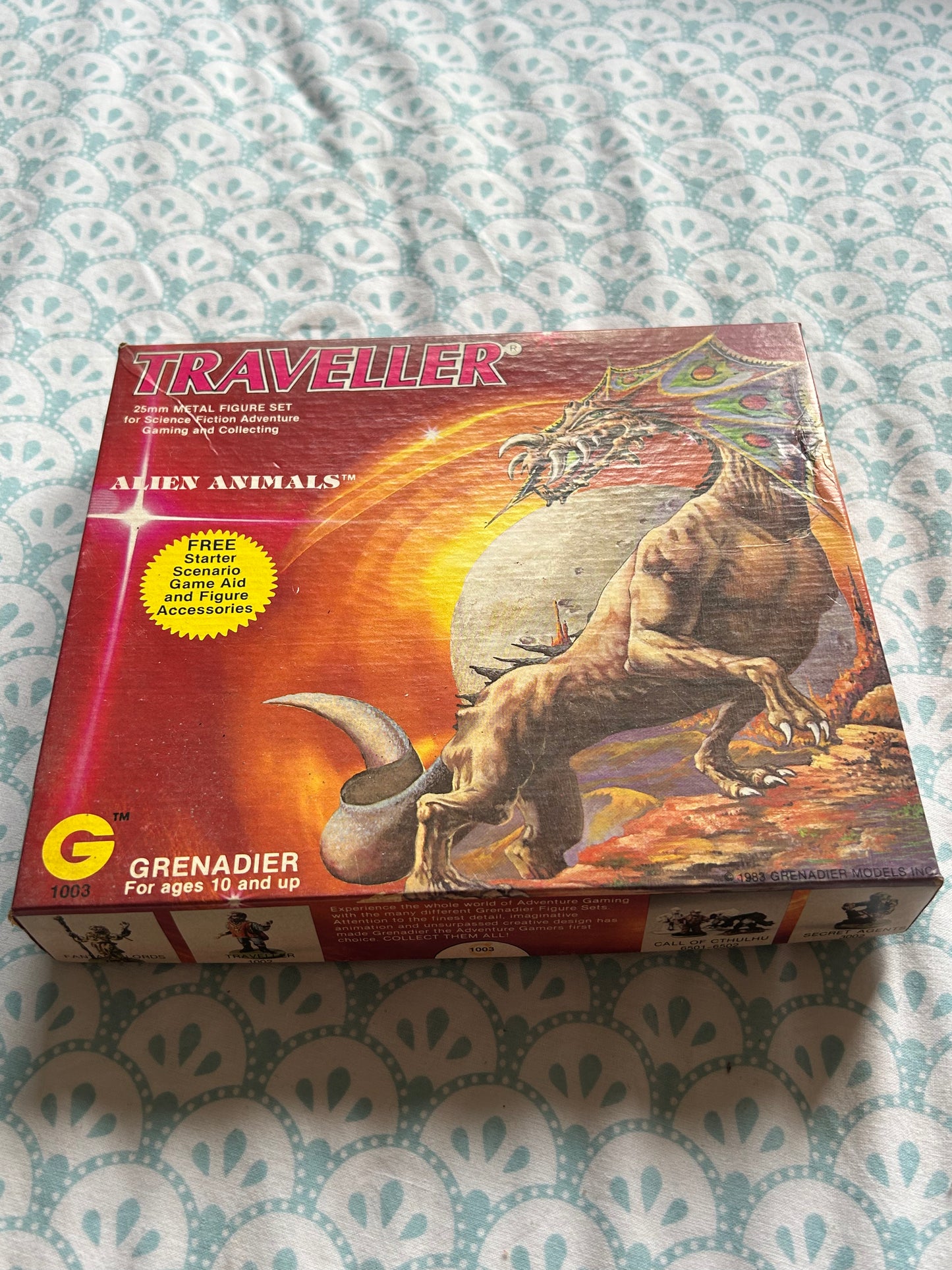 Traveller RPG Alien Animals Miniatures Box Set 1983 Grenadier metal