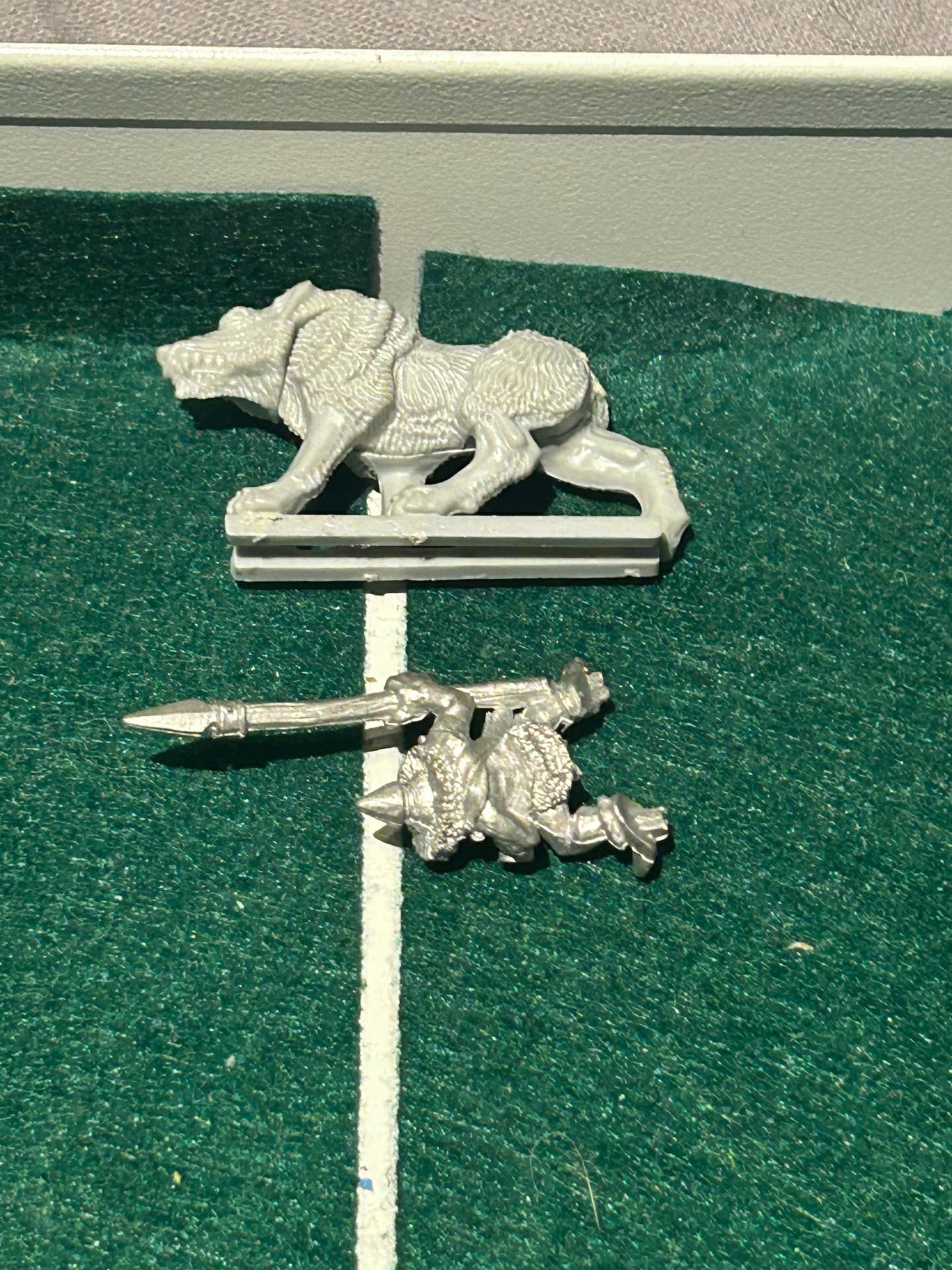Warhammer fantasy marauder miniatures goblin wolf rider with spear