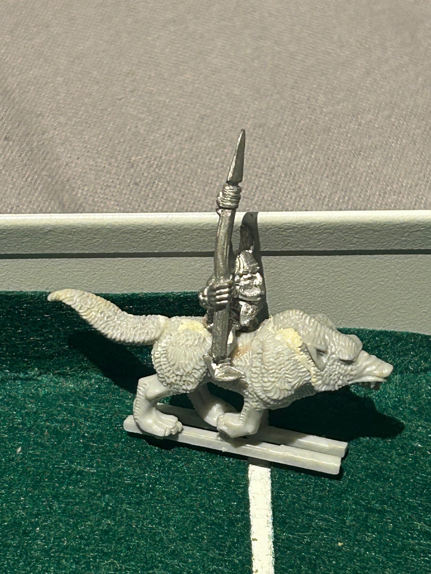 Warhammer fantasy marauder miniatures goblin wolf rider with spear