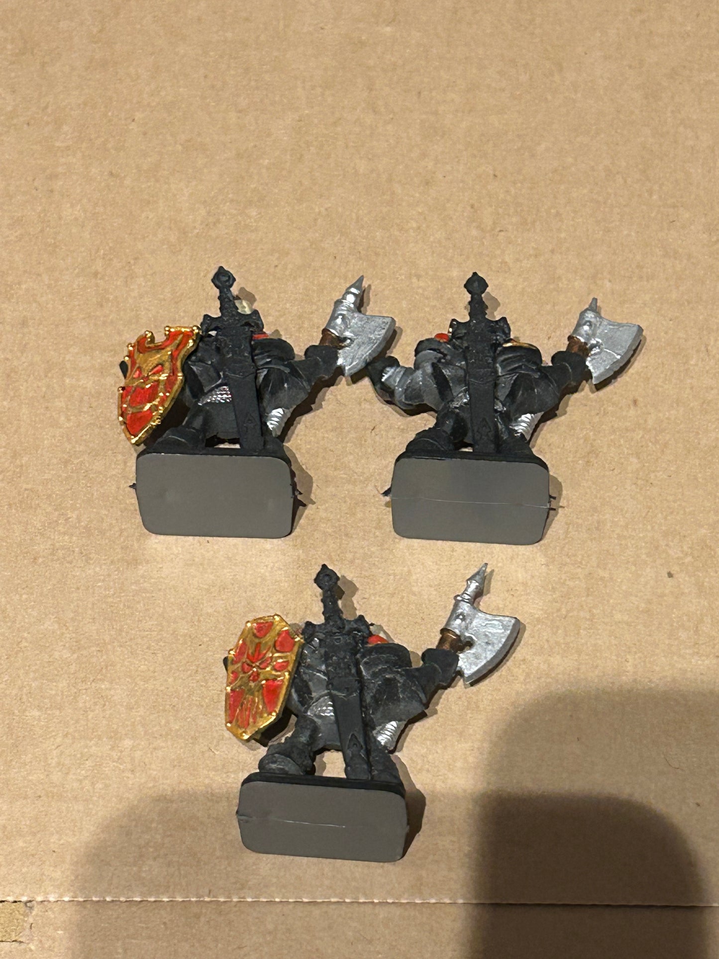Warhammer fantasy heroquest chaos warrior x3 (all converted)