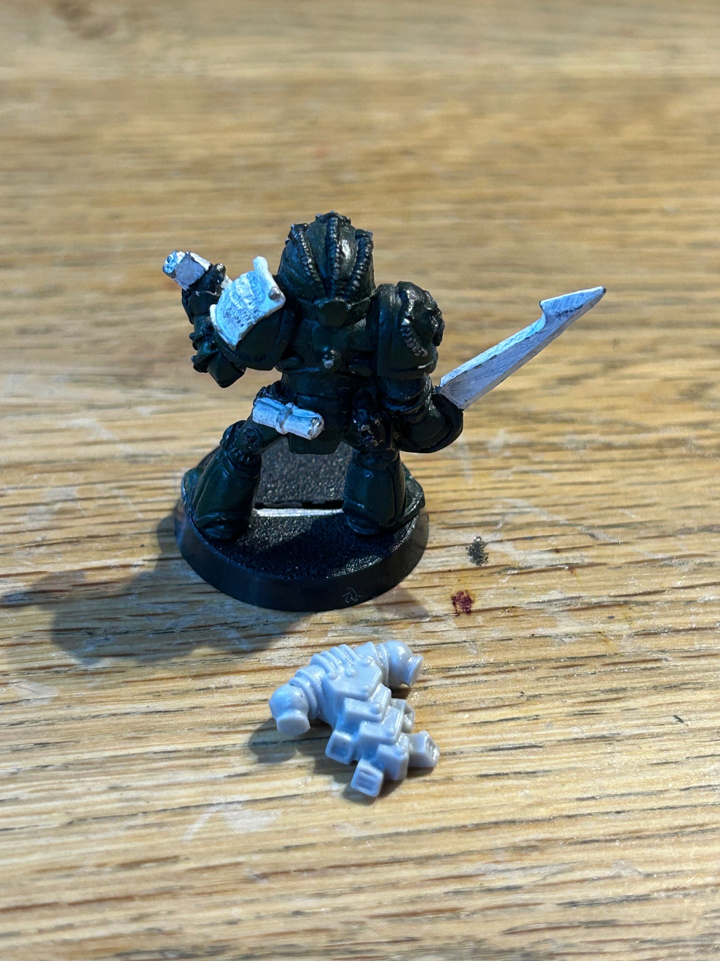 Warhammer 40k Rogue Trader Space Marine Librarian With Force Sword And Scroll