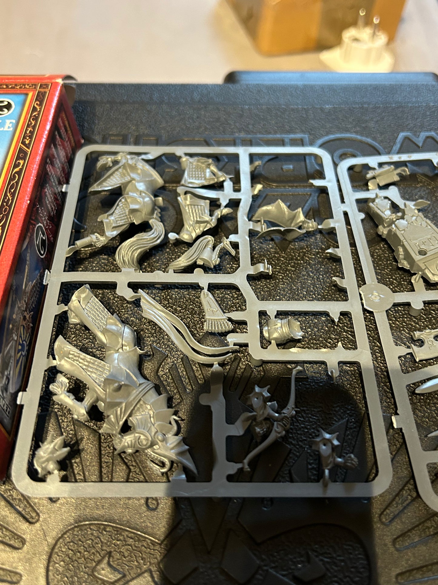 Warhammer fantasy high elf prince on horse on Sprue (Noble with banner has been removed and is not included)