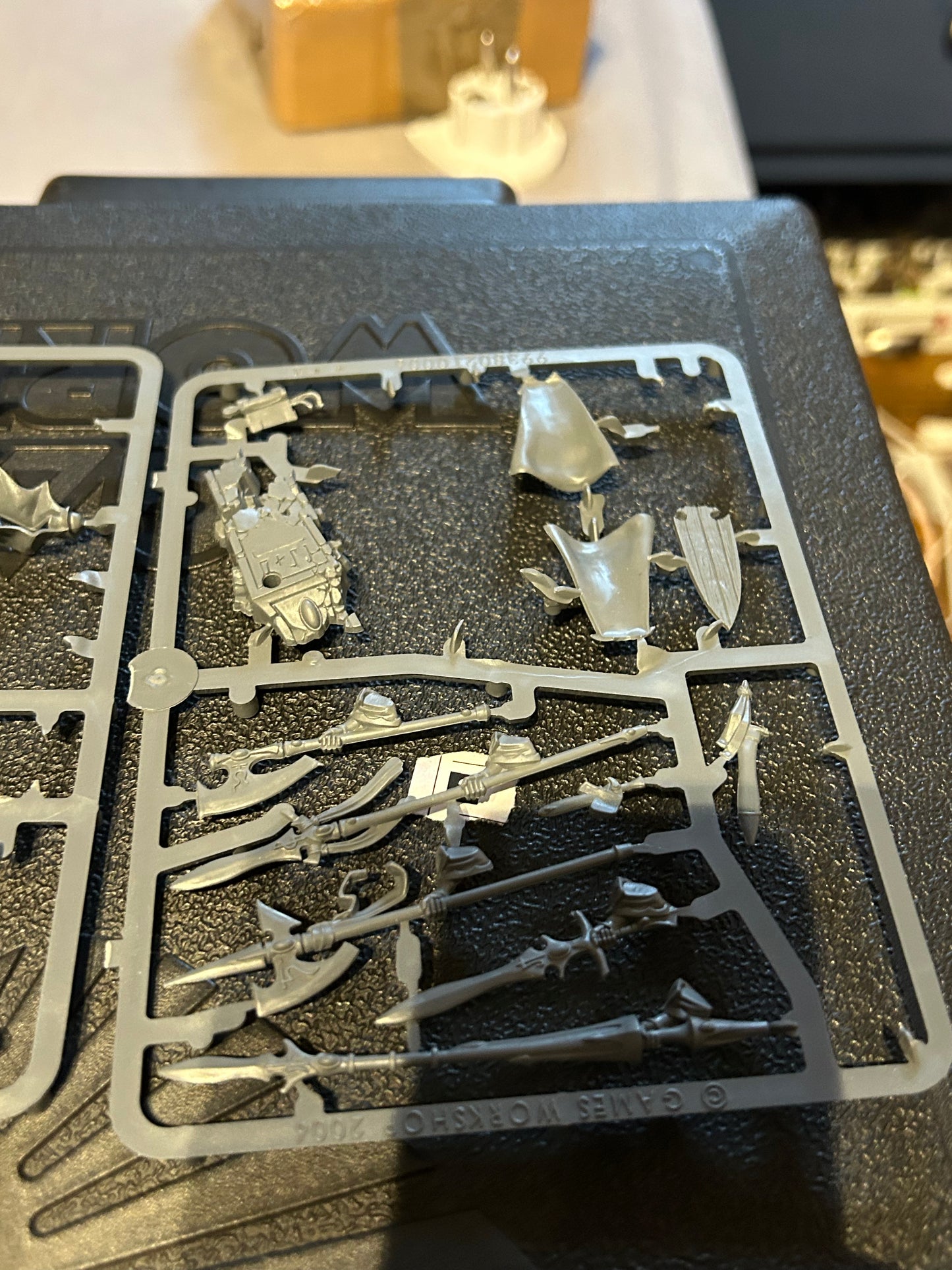 Warhammer fantasy high elf prince on horse on Sprue (Noble with banner has been removed and is not included)