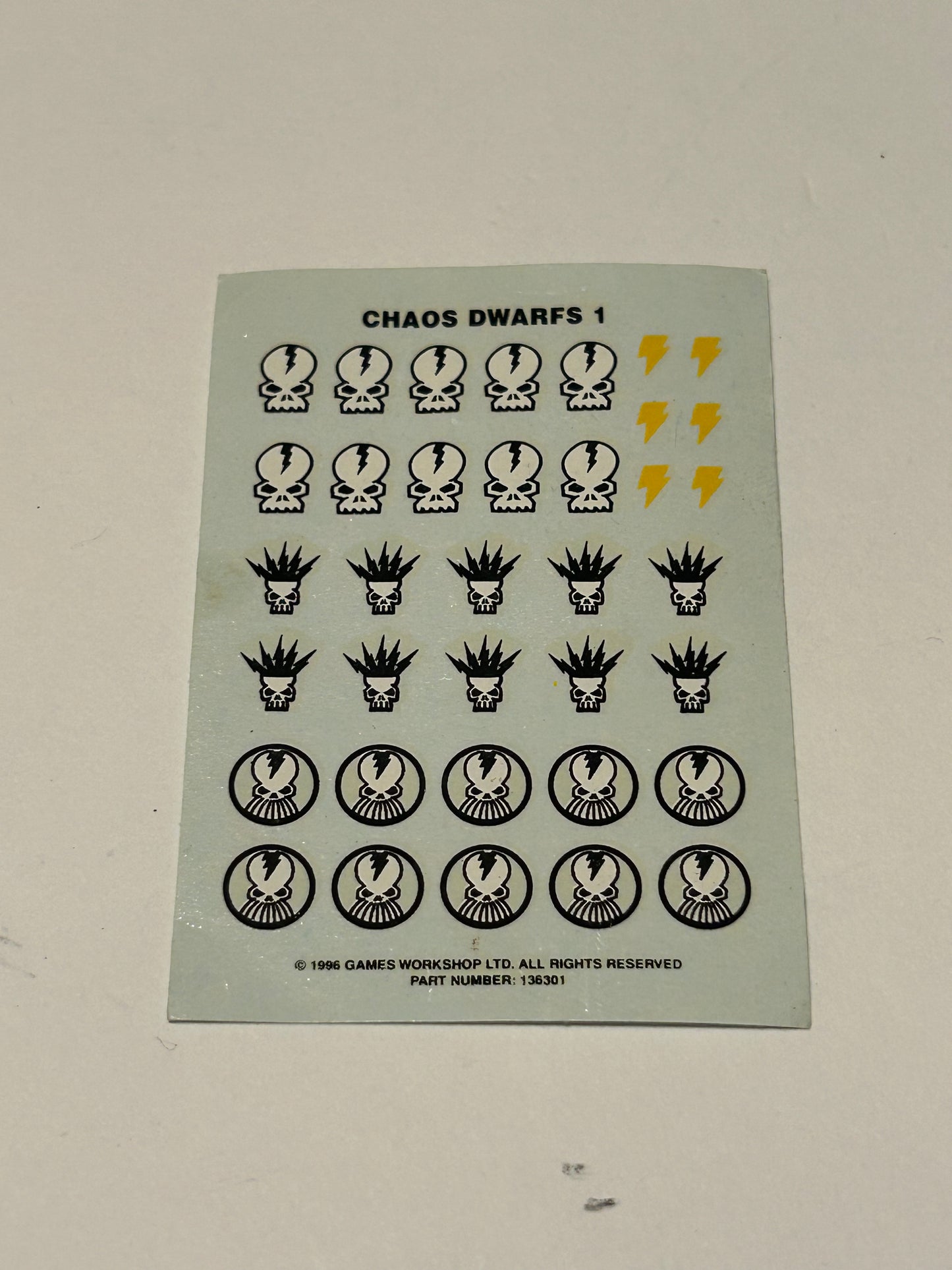 Chaos Dwarfs Transfer Sheet Warhammer Old World Chaos Dwarf Games Workshop