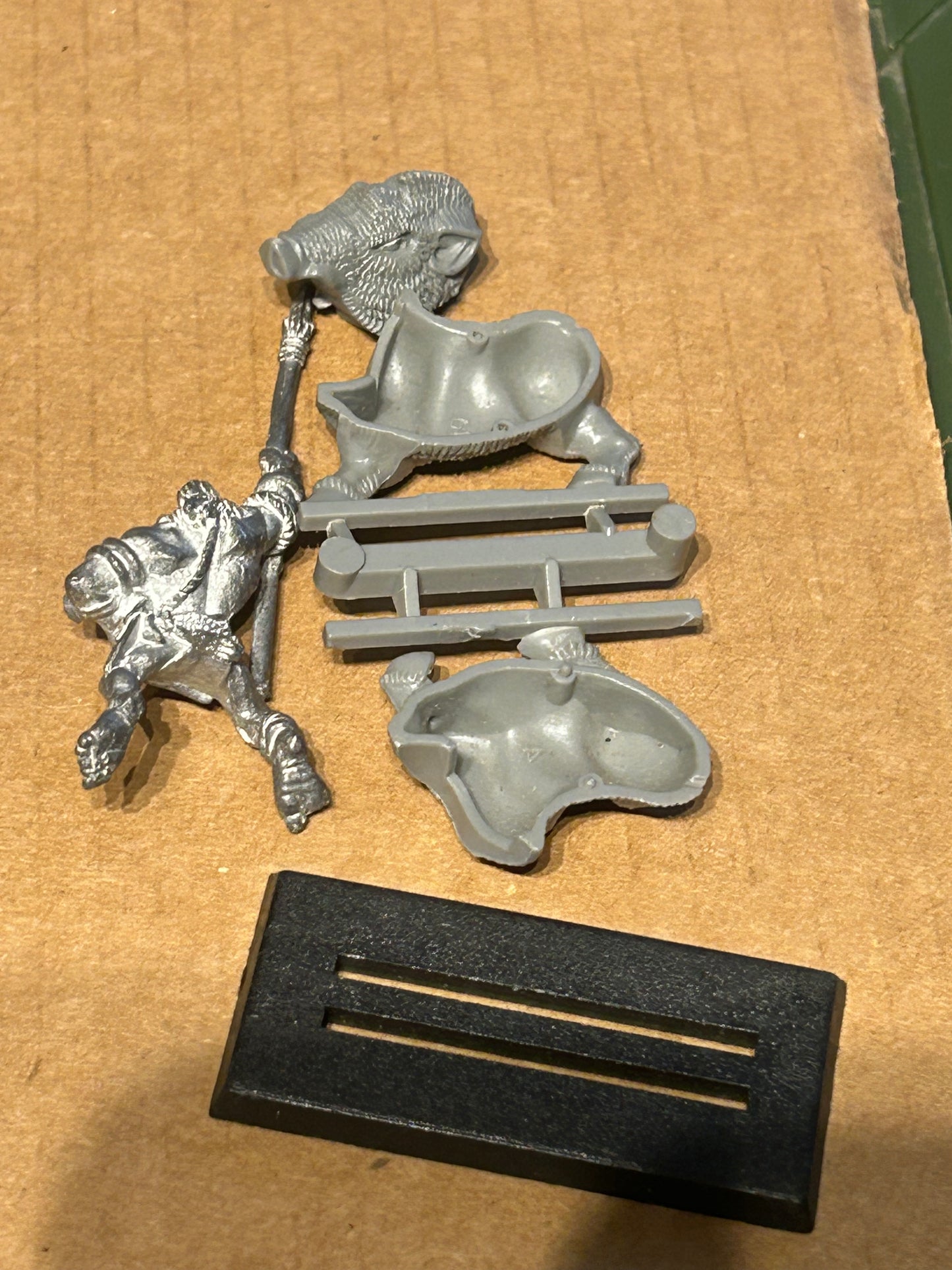 Warhammer Fantasy Battles Old World Savage Orc Boar Boy with spear Games Workshop