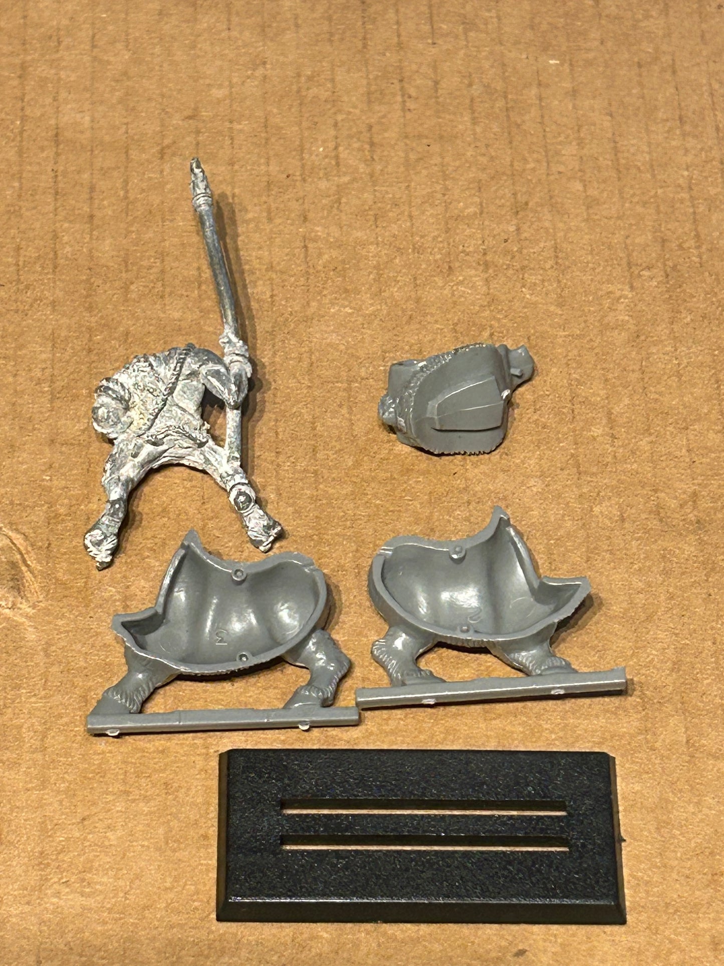 Warhammer Fantasy Battles Old World Savage Orc Boar Boy with spear Games Workshop