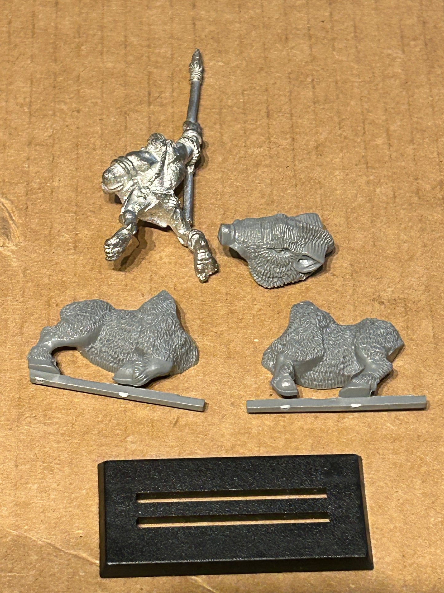 Warhammer Fantasy Battles Old World Savage Orc Boar Boy with spear Games Workshop