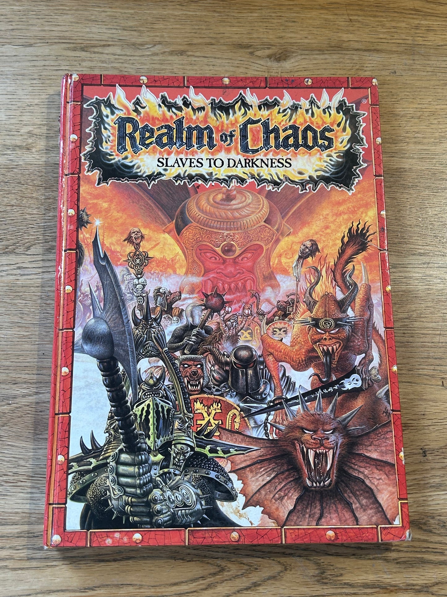 1991 edition Realm of Chaos Slaves To Darkness Warhammer Hardcover Book