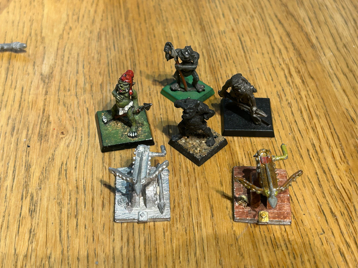 Warhammer Fantasy Citadel regiments of renown Notlob’s orc artillery Orc Ballista Bolt Throwers & Crew