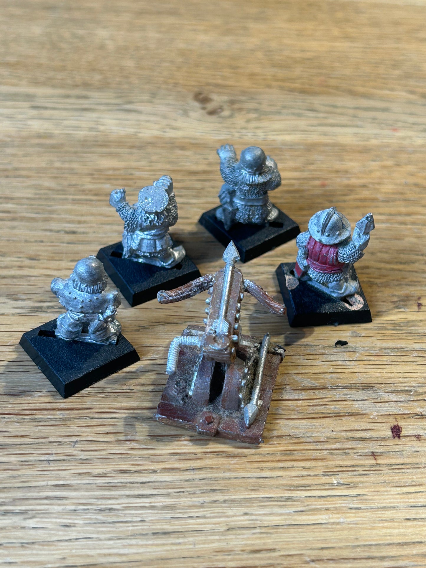 DWARF 4362 bolt thrower with all 4 crew Dwarfs Army Warhammer fantasy