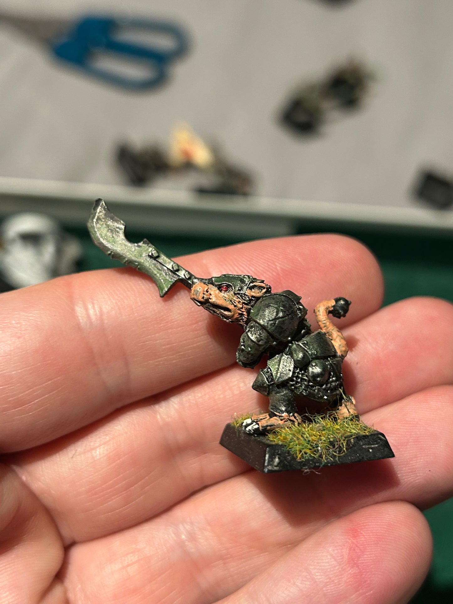 SKAVEN STORMVERMIN METAL OOP HALBERD WARHAMMER fantasy THE OLD WORLD (7 available)