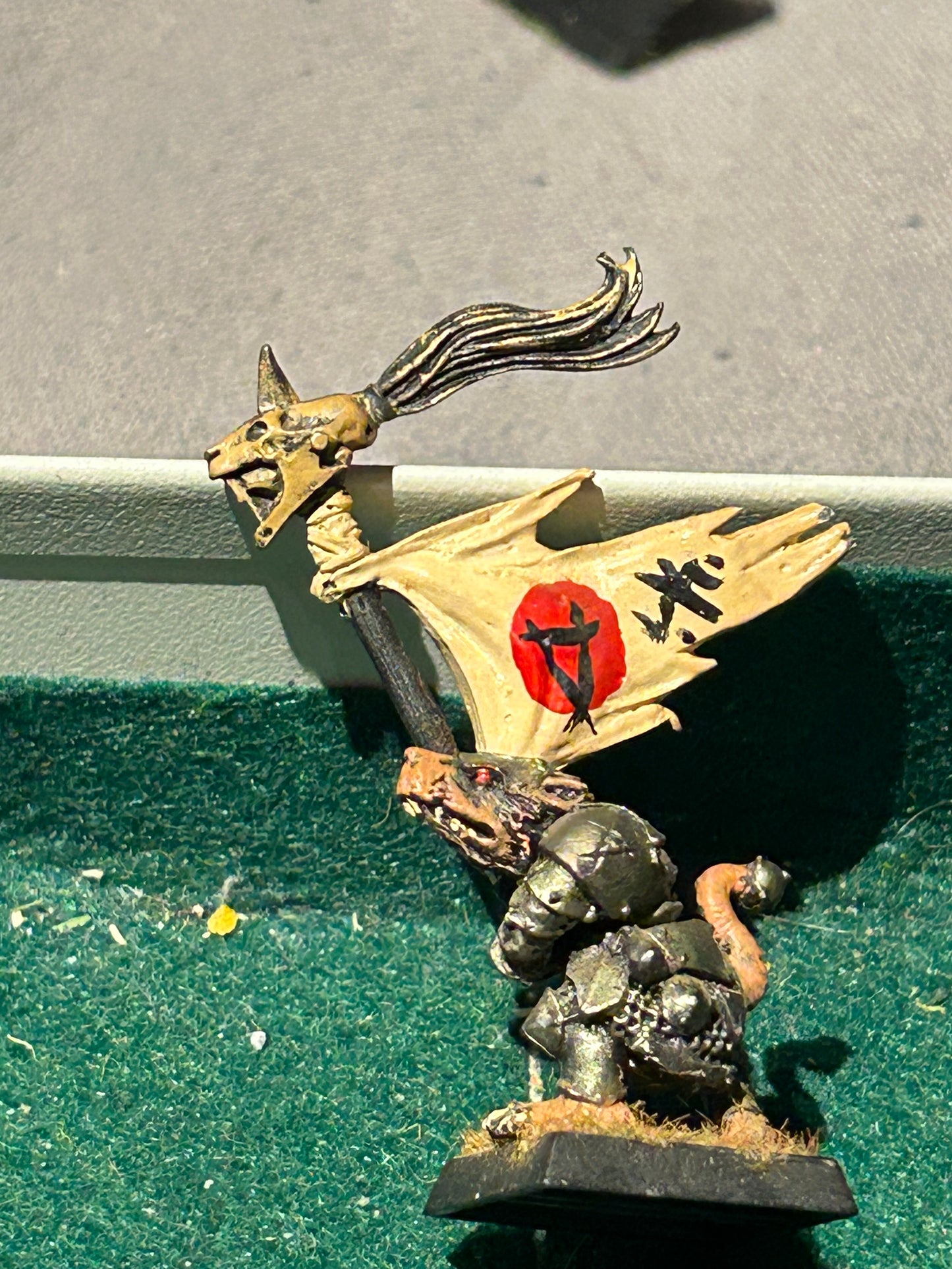 Warhammer fantasy old world SKAVEN STORMVERMIN COMMAND STANDARD BEARER