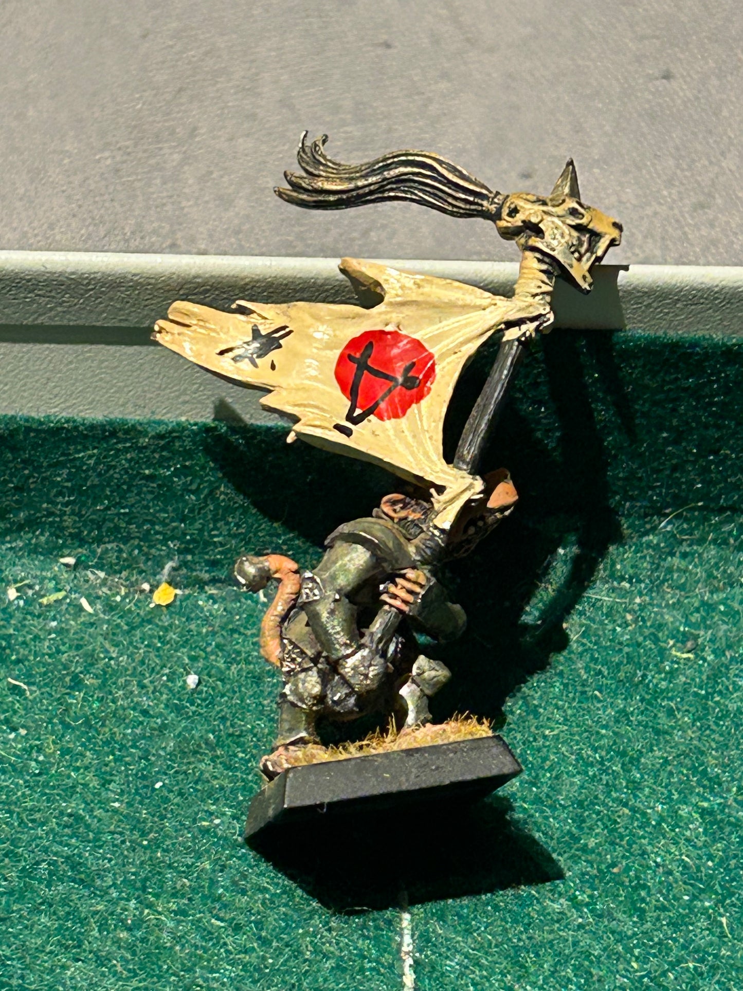 Warhammer fantasy old world SKAVEN STORMVERMIN COMMAND STANDARD BEARER