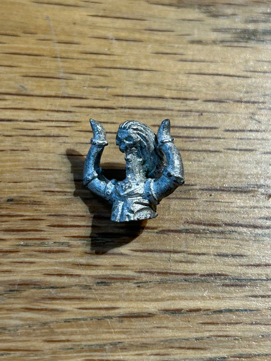 Warhammer Chaos Warrior Leader Head Metal Bit Warriors Games Workshop 90s