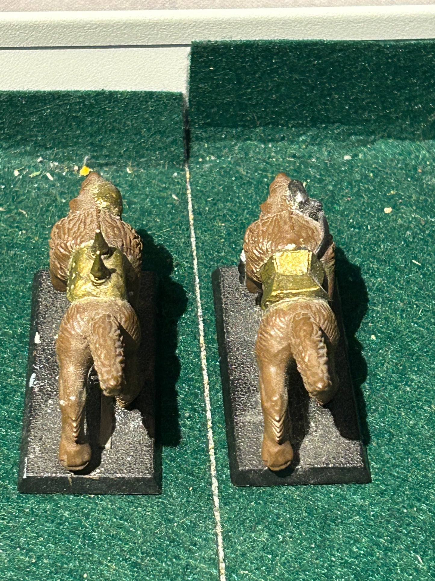 Battle masters wolves x 2 converted to be cybernetic wolves (great for stargrave or science fiction skirmish games)