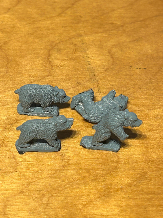 Warmaster 10mm - Kislev - Kislev Bears - Metal OOP (4 bears)