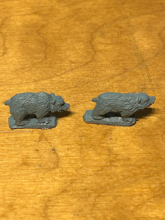 Warmaster 10mm - Kislev - Kislev Bears - Metal OOP (2 bears)