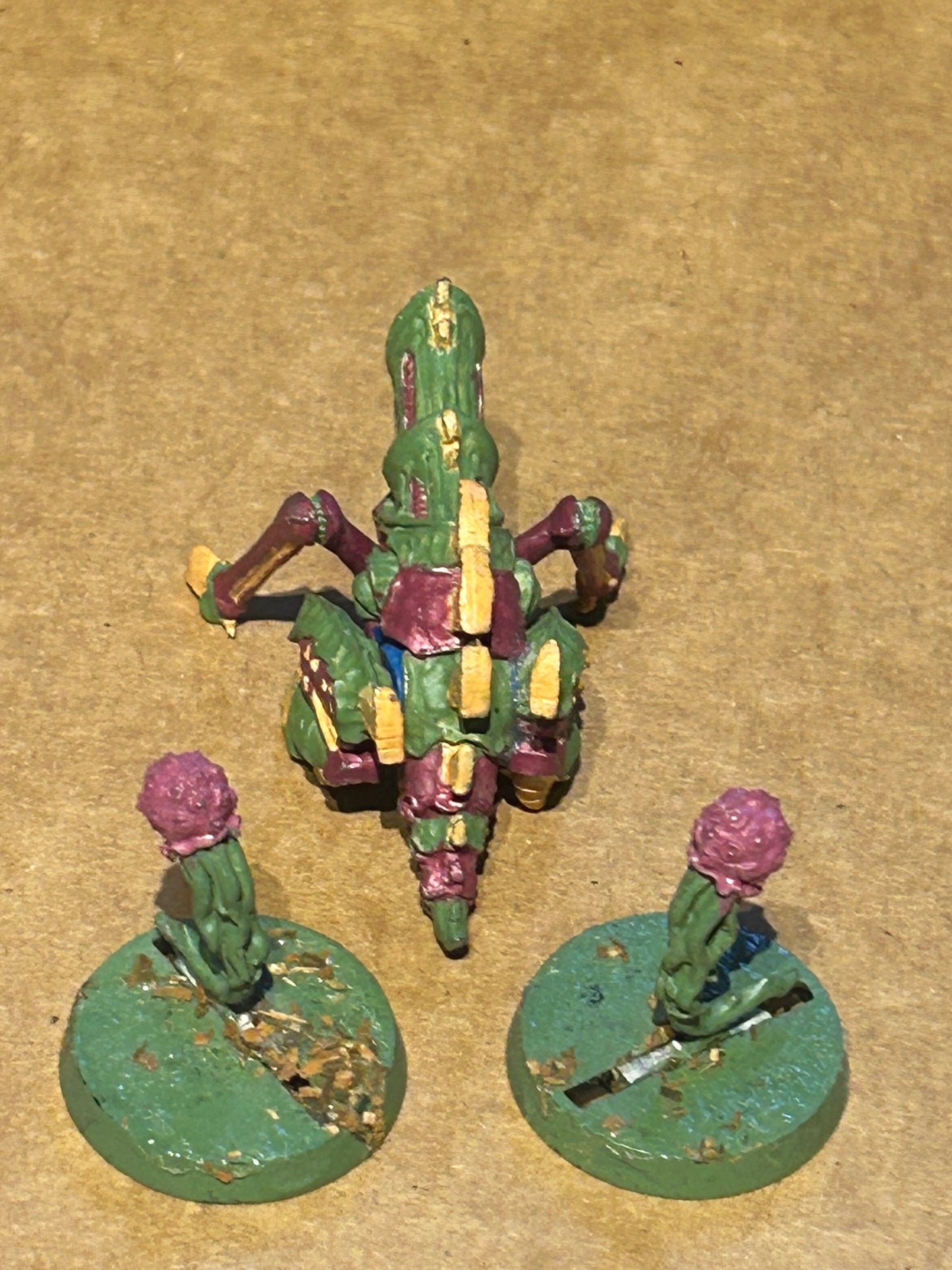 Warhammer 40k Tyranids - Tyranid Biovore and two spores- metal, second edition