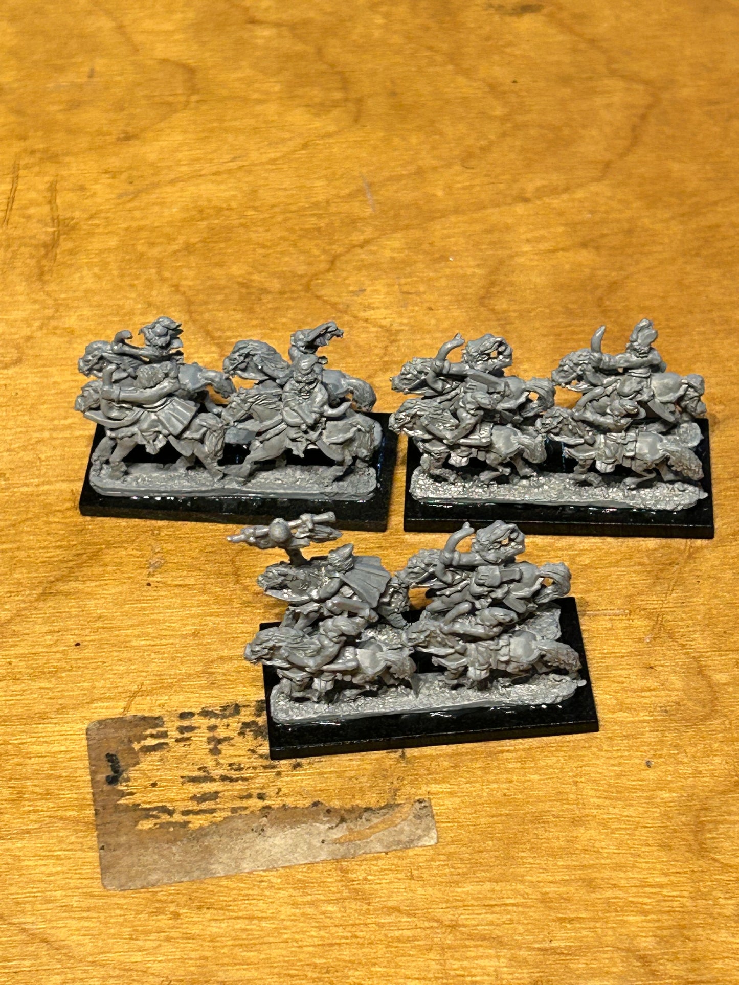 Warmaster 10mm - Kislev - Horse Archers - Metal OOP - Games Workshop 3 bases worth (bases are homemade ones)
