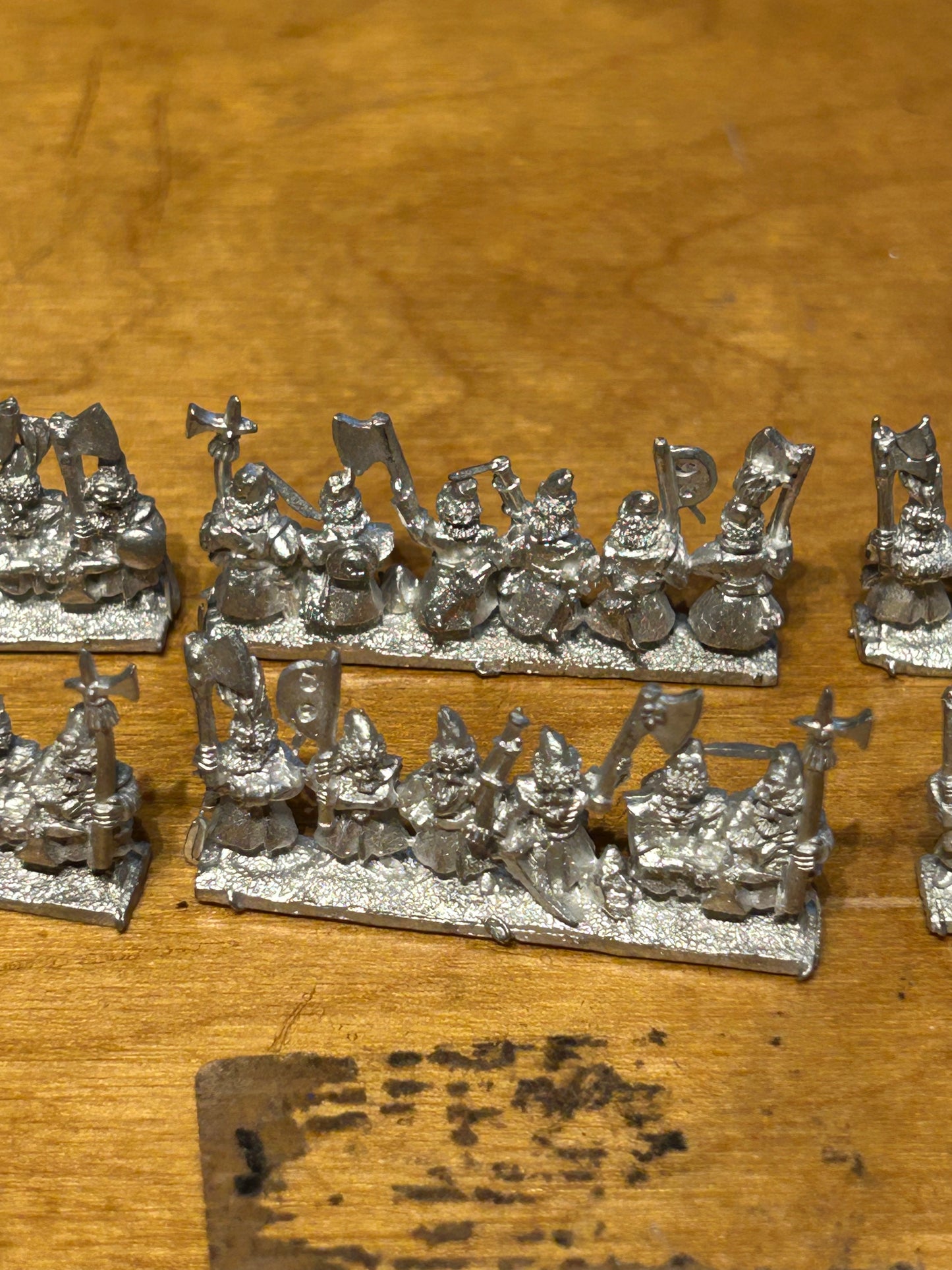 Warmaster 10mm - Kislev - Kislev axemen - Metal OOP (2 bases worth)