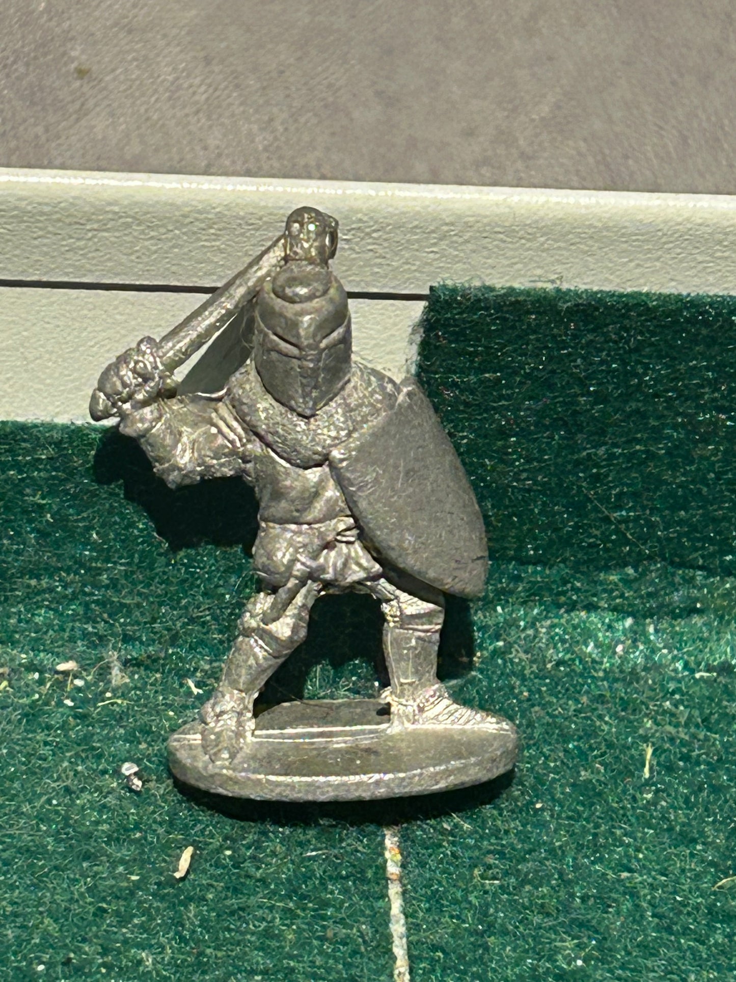Grenadier models knight on foot with sword and shield