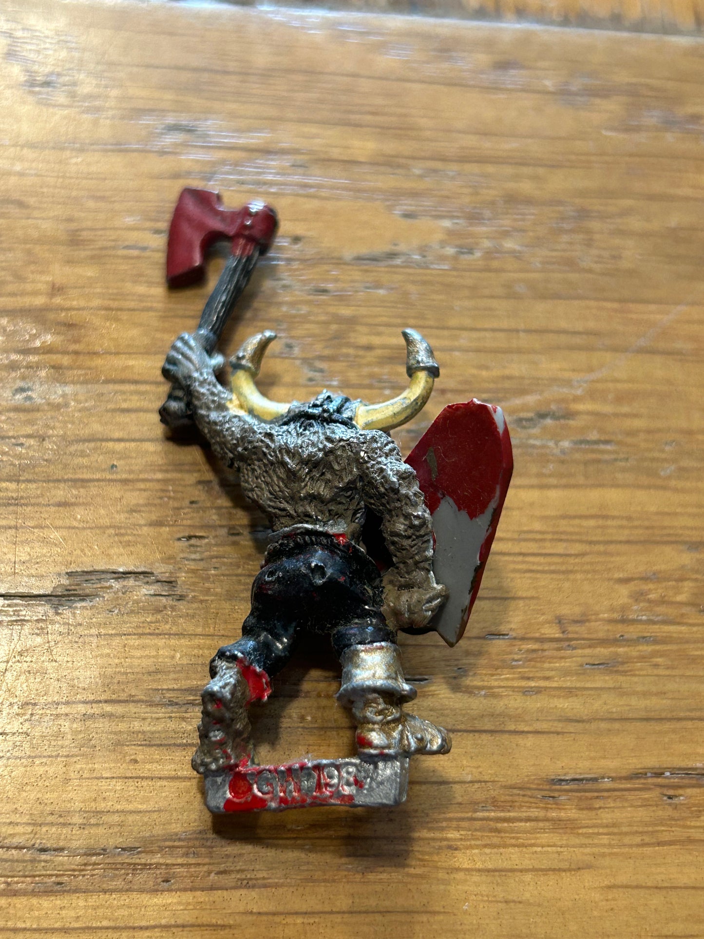 Bull Headed Beastman of Khorne Khorngor w Axe 0220 Metal Citadel Realms of Chaos warhammer fantasy