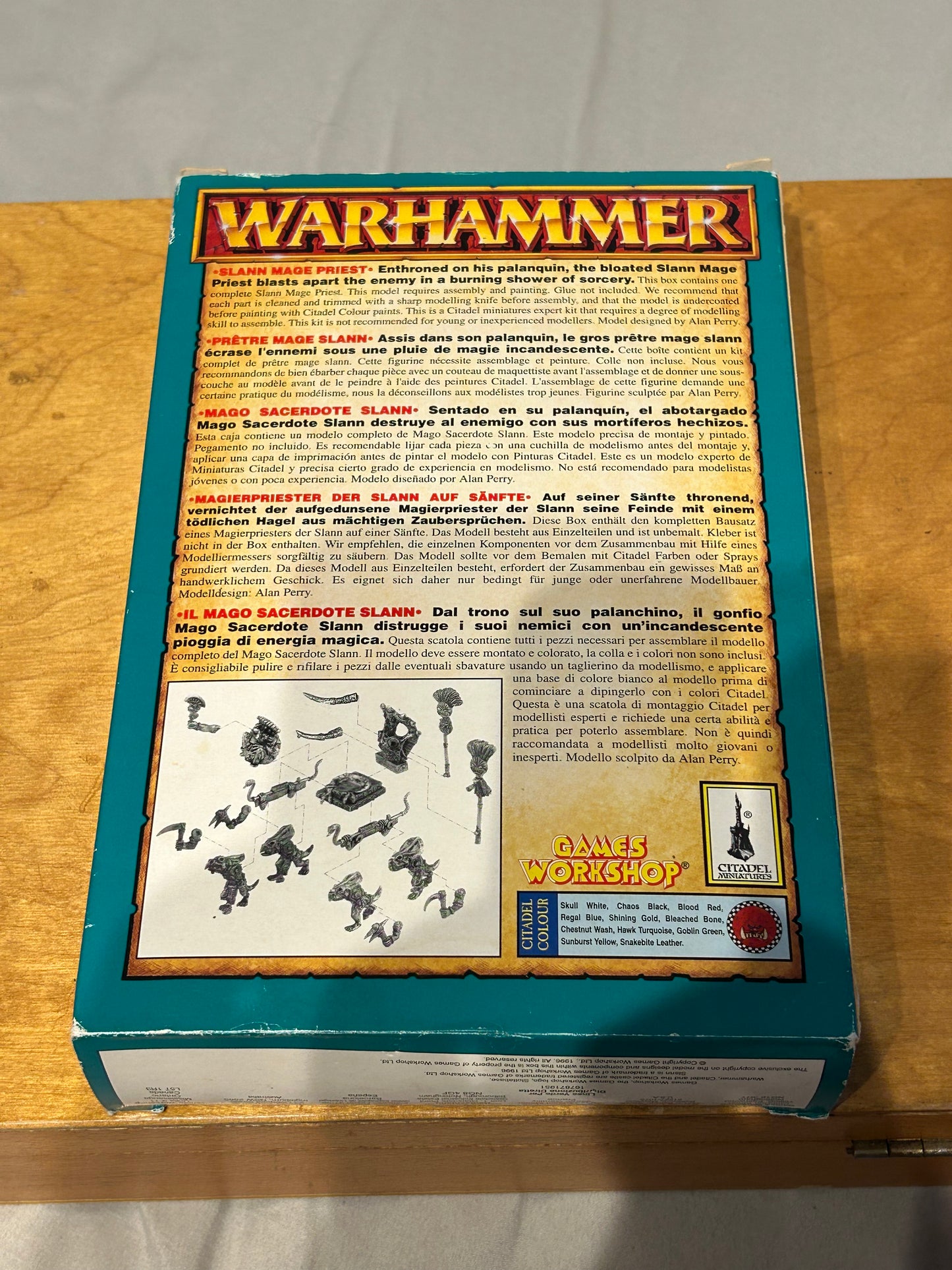 WARHAMMER LIZARDMEN SLANN MAGE PRIEST BOXED COMPLETE METAL OOP