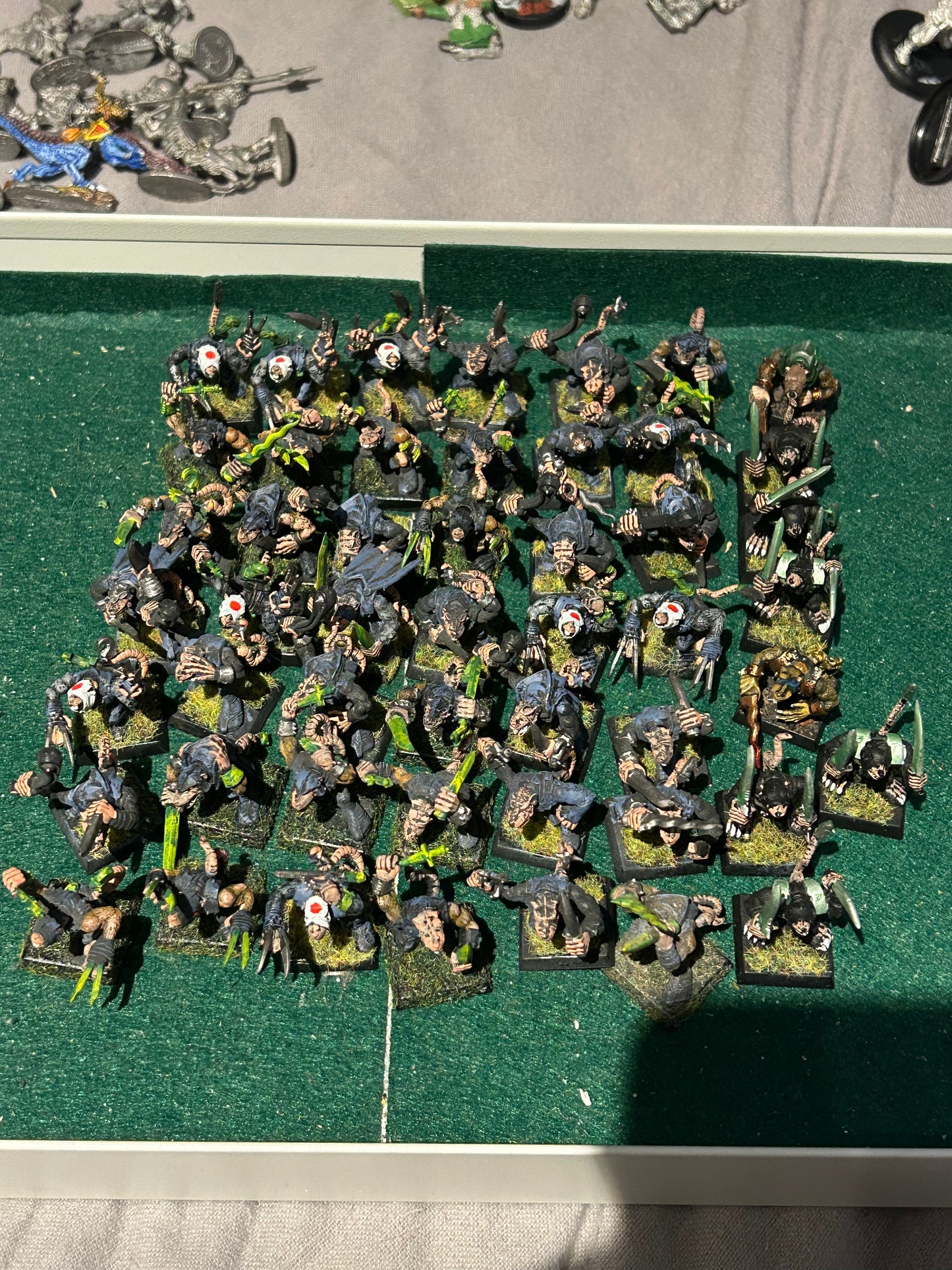 Warhammer fantasy night runner regiment (50 night runners, a couple might have clan rat bodies)