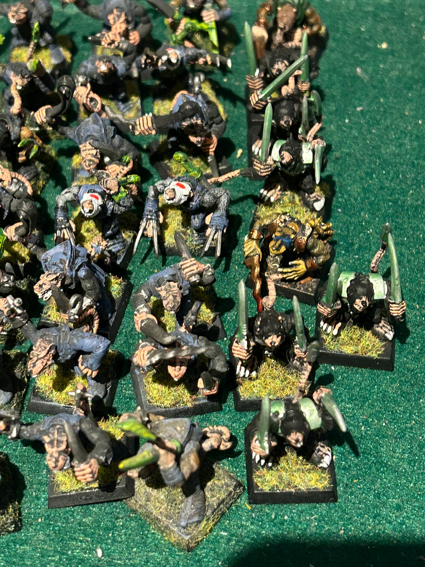 Warhammer fantasy night runner regiment (50 night runners, a couple might have clan rat bodies)