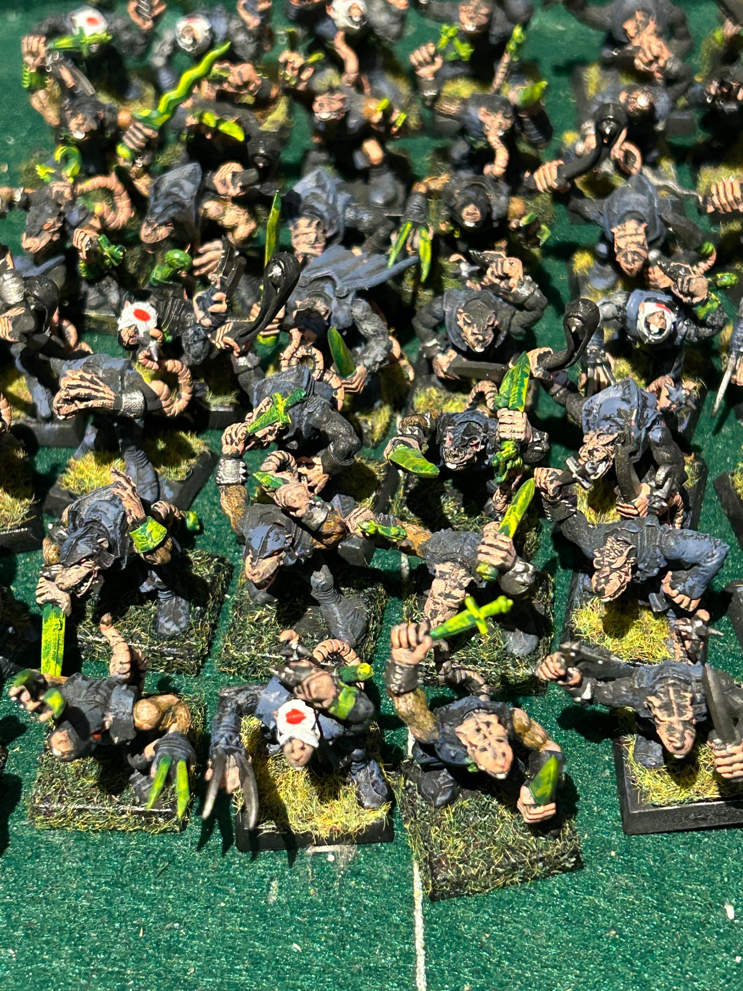 Warhammer fantasy night runner regiment (50 night runners, a couple might have clan rat bodies)