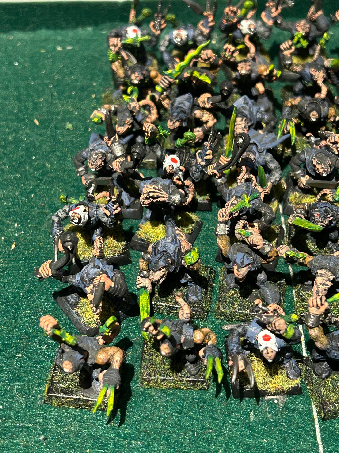 Warhammer fantasy night runner regiment (50 night runners, a couple might have clan rat bodies)