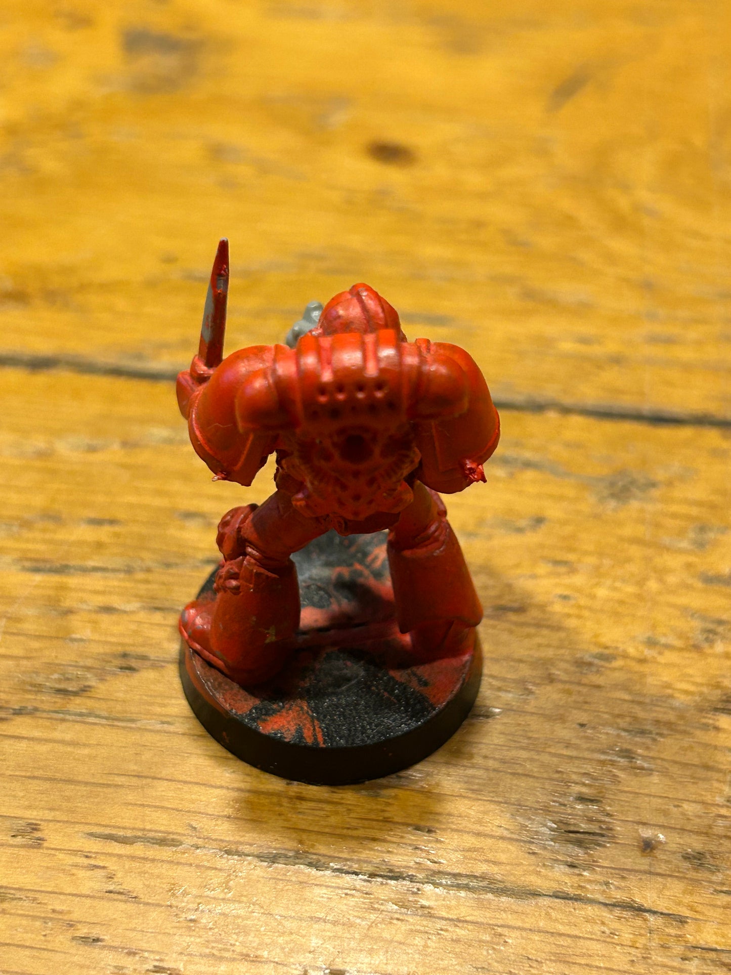 Warhammer 40k second edition metal tactical marine with plastic arms and backpack