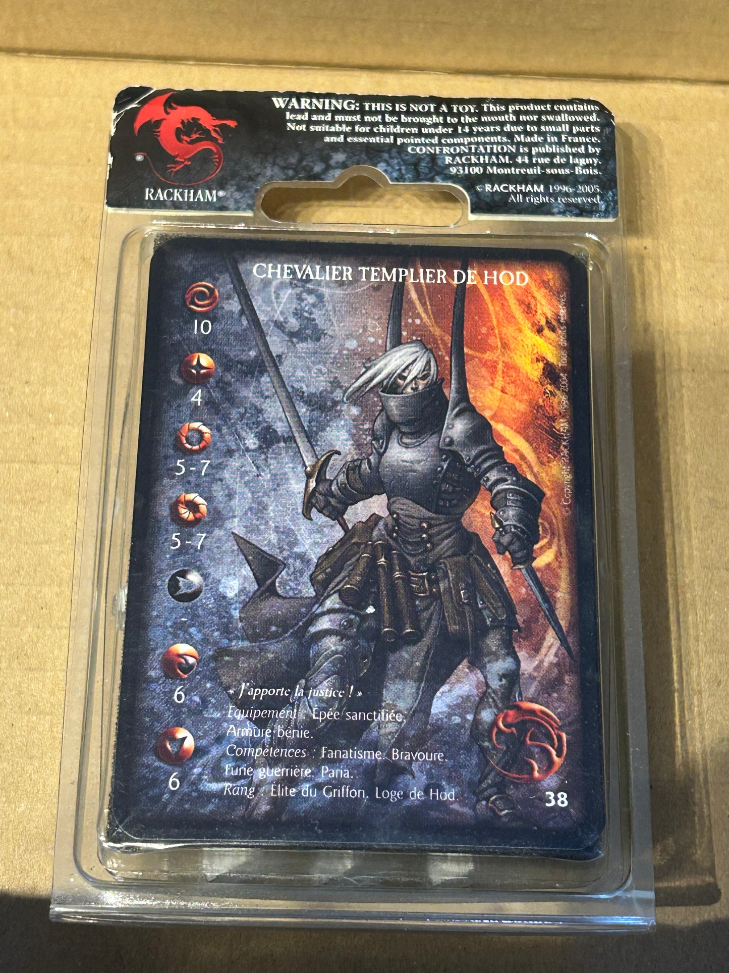 Confrontation columns of calamity sealed blister