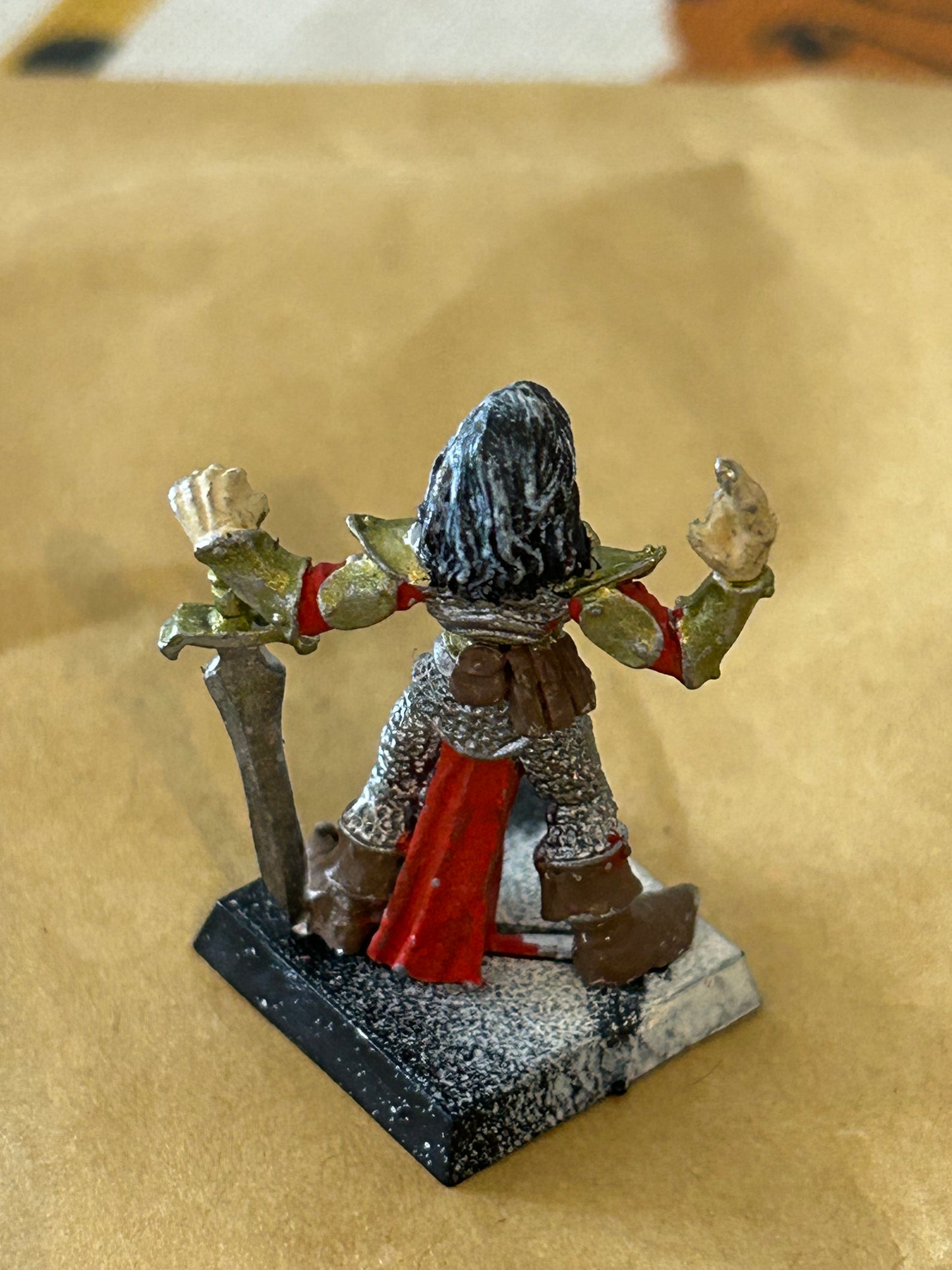 Citadel Warhammer Wood Elves Caelga Sorrowblade Elf Captain Sword Command 1987