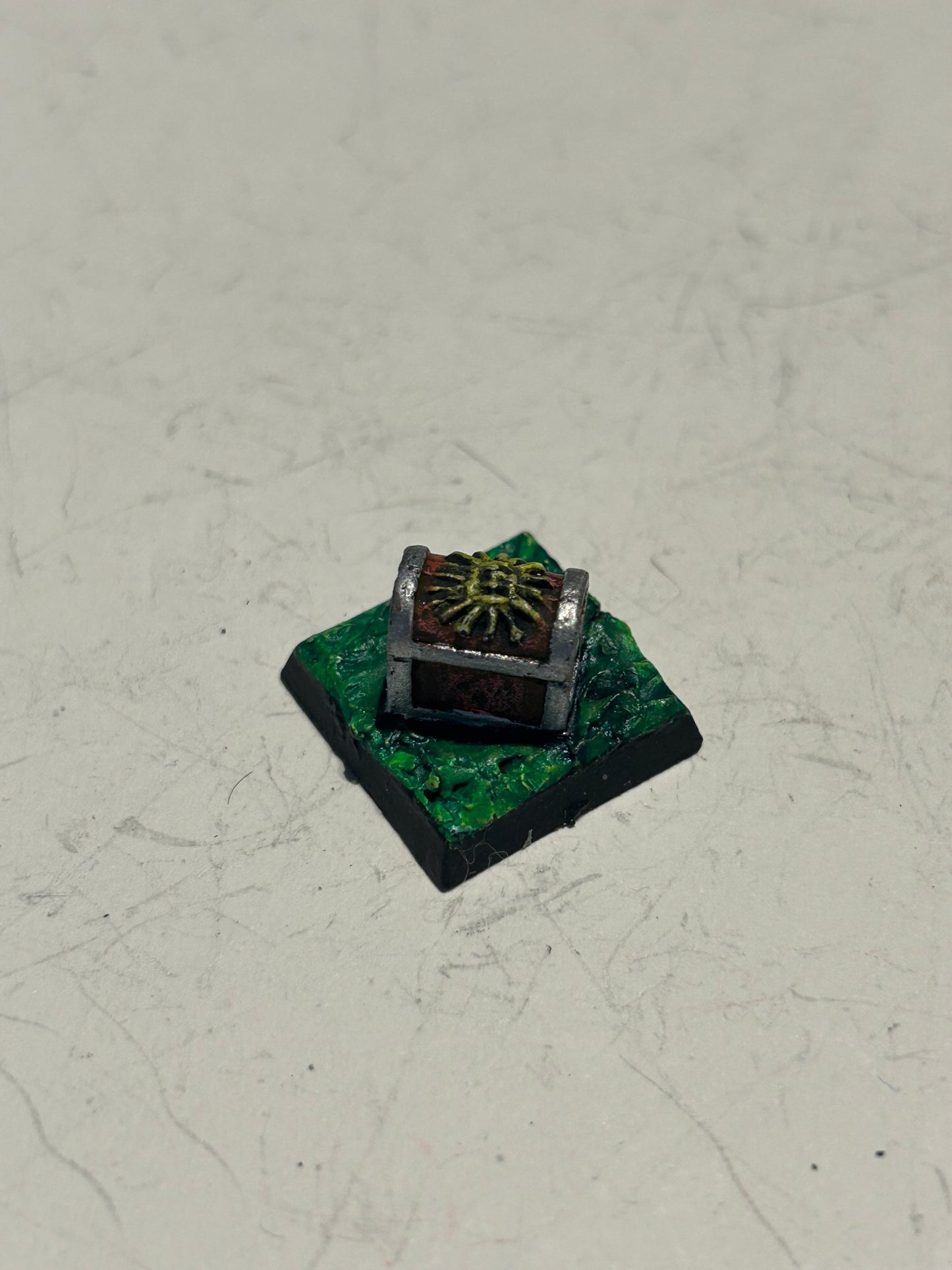 Vintage Citadel FS27 large Treasure Chest Scenery Metal Miniature GW 1984 RARE