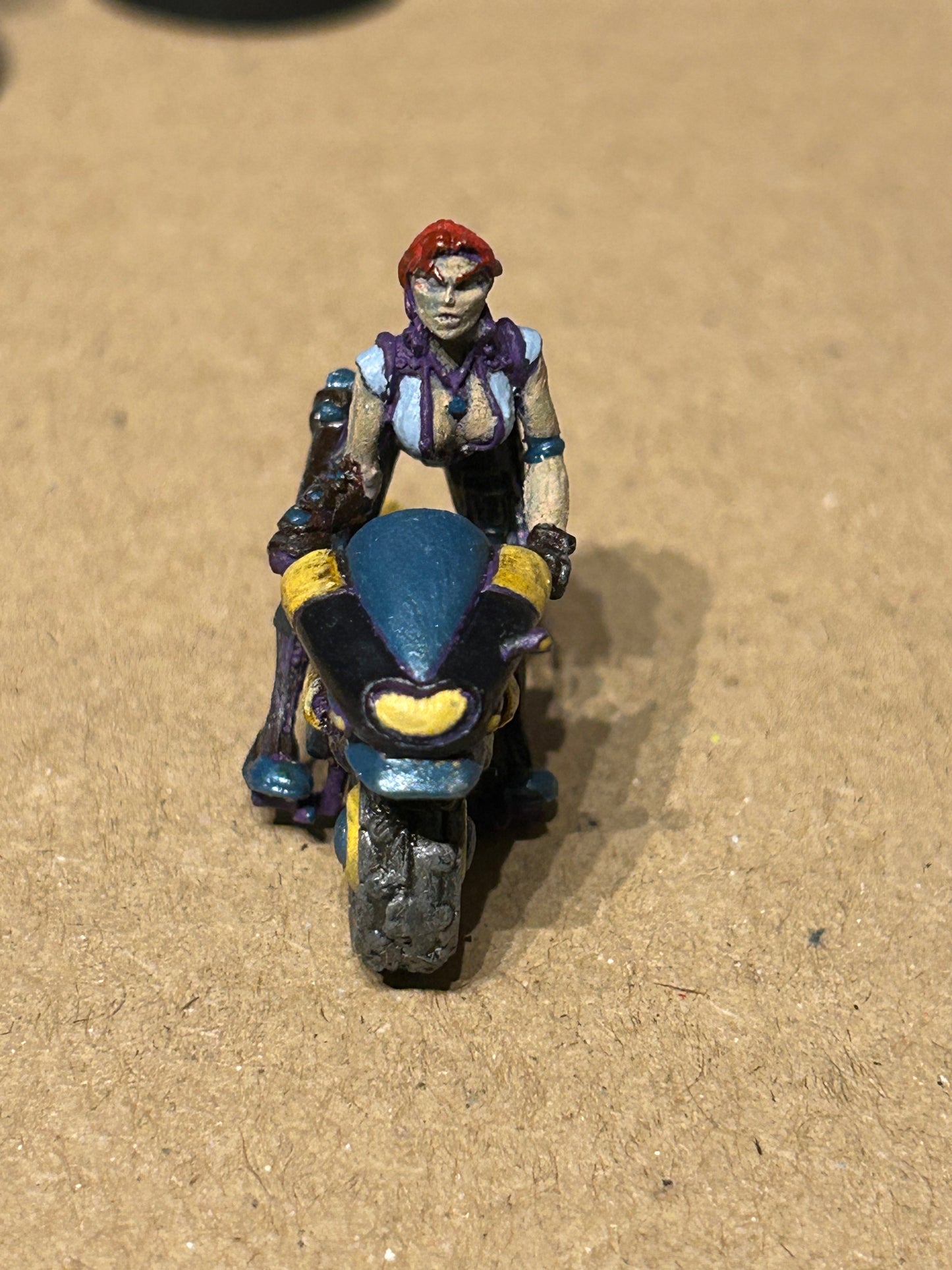 Infinity Corvus Belli soldier on motorcycle (will update with name when I have time to research more)