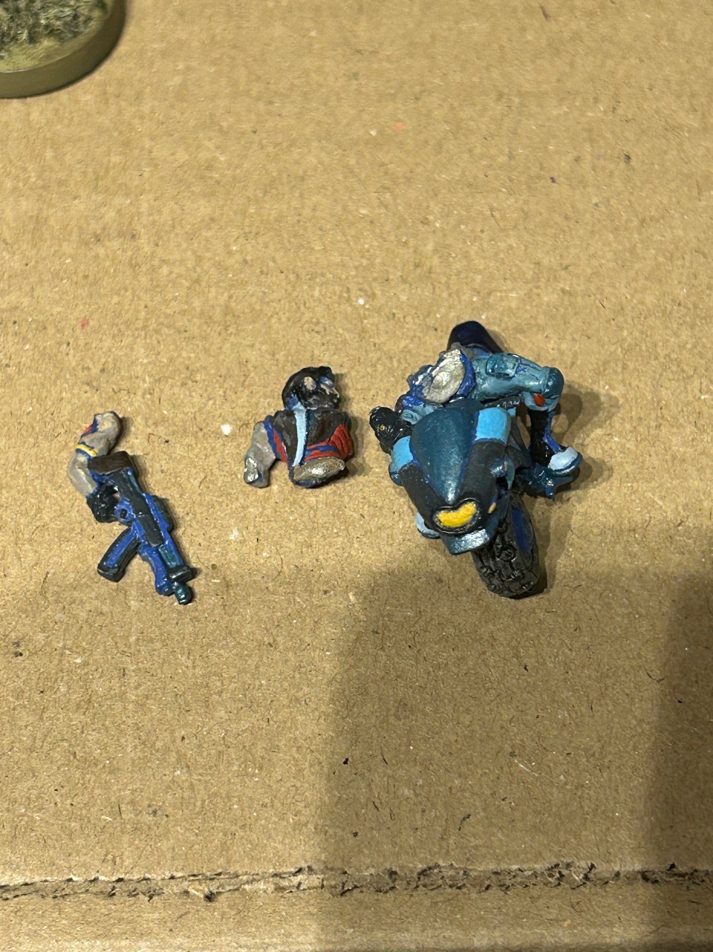 Infinity Corvus Belli soldier on motorcycle (will update with name when I have time to research more)