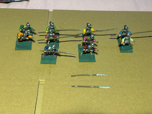 Lamming (I think) pikemen historical miniatures x10