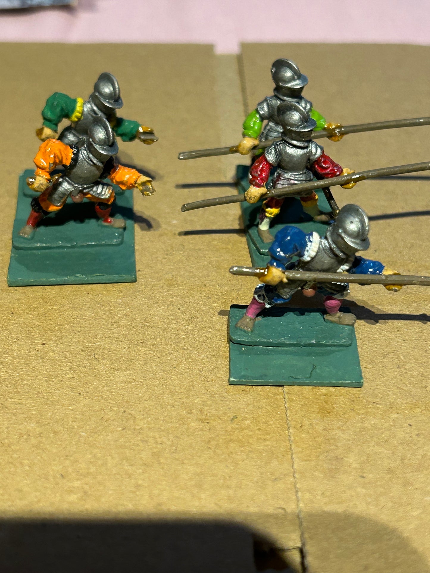 Lamming (I think) pikemen historical miniatures x10