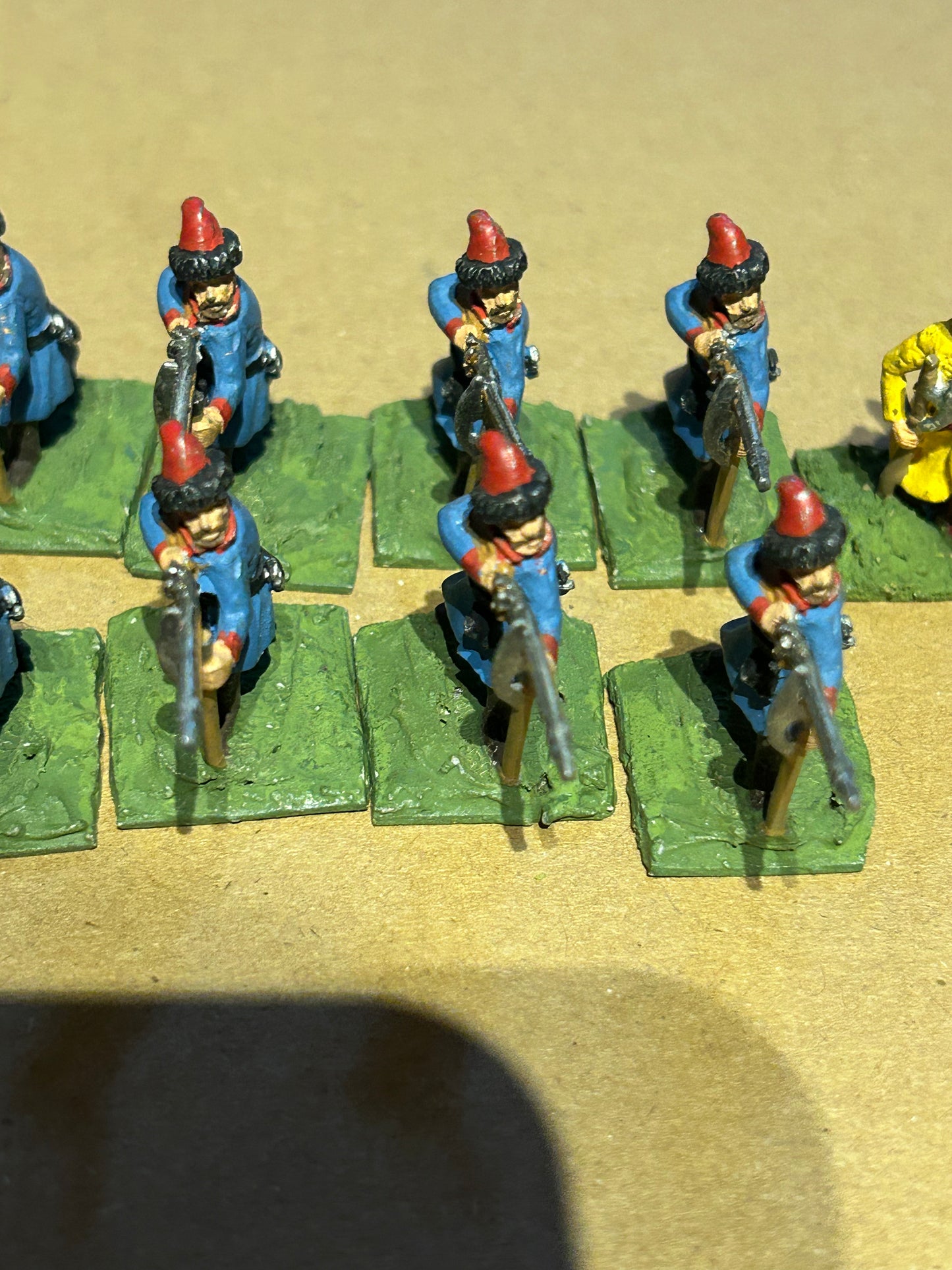Hinchliffe musketeers/handgunners (not sure what period but I think 18th century)  historical miniatures