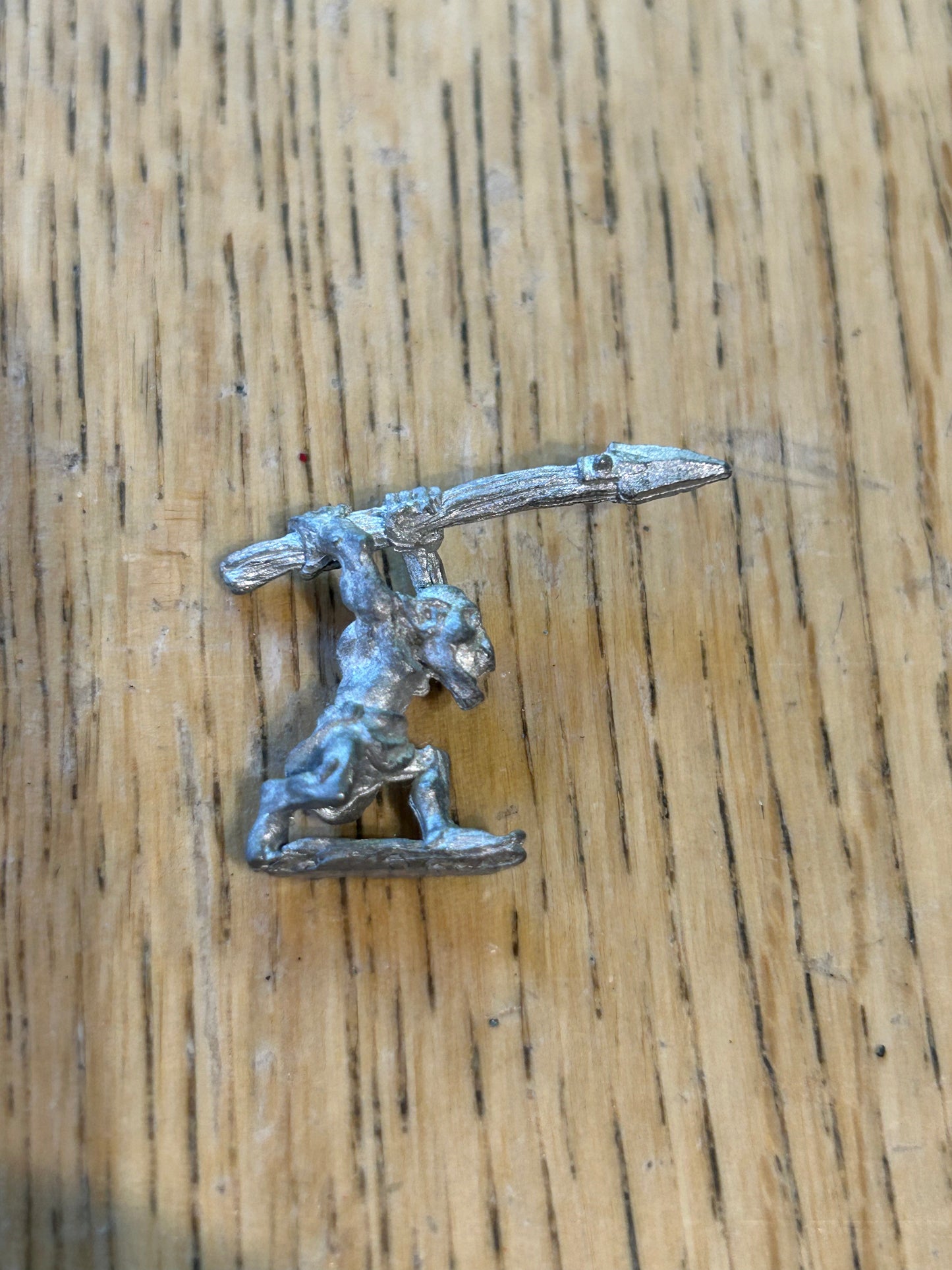 Vintage Warhammer C14 Snotling with spear ' Orcs & Goblins Metal