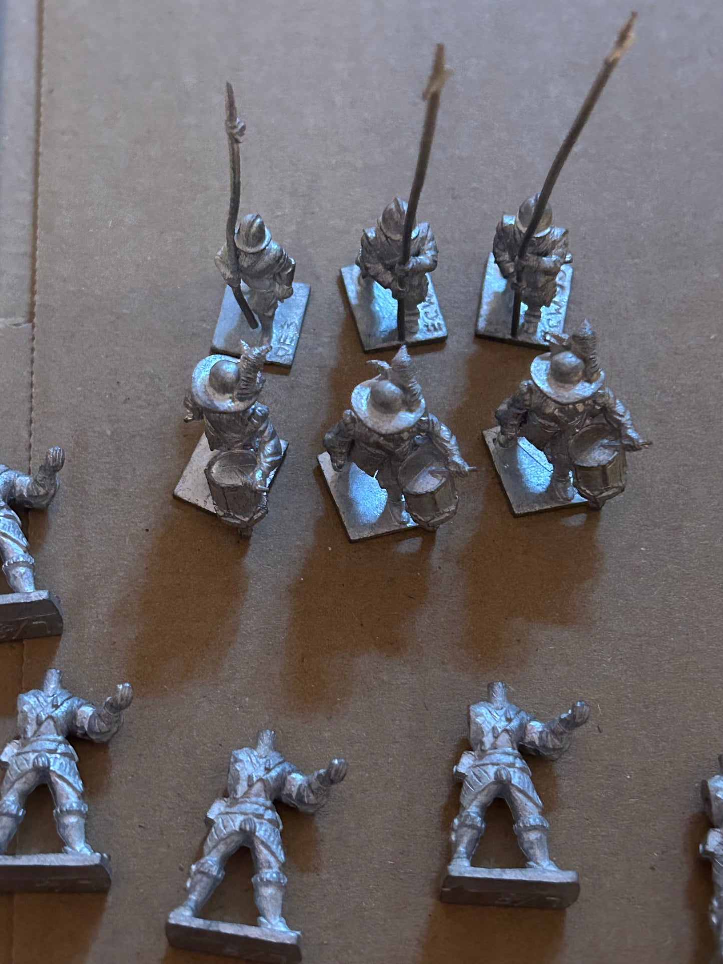 Minifigs cavalier and Roundheads muskets, pikemen and musicians  historical miniatures English civil war