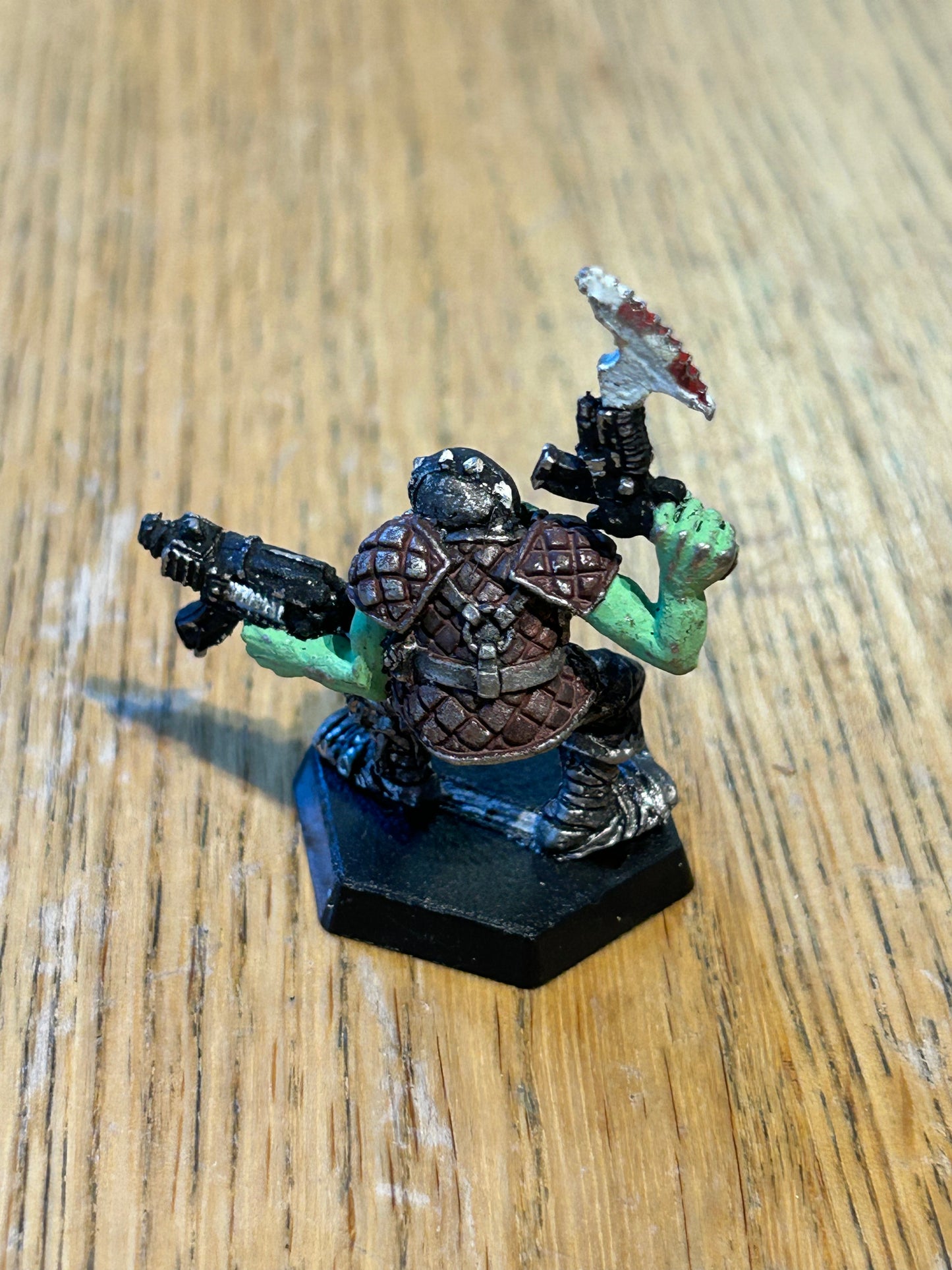 RTB2 HHRUK SPACE ORK METAL LIEUTENANT BOSS ROGUE TRADER WARHAMMER 40K ORKS OOP