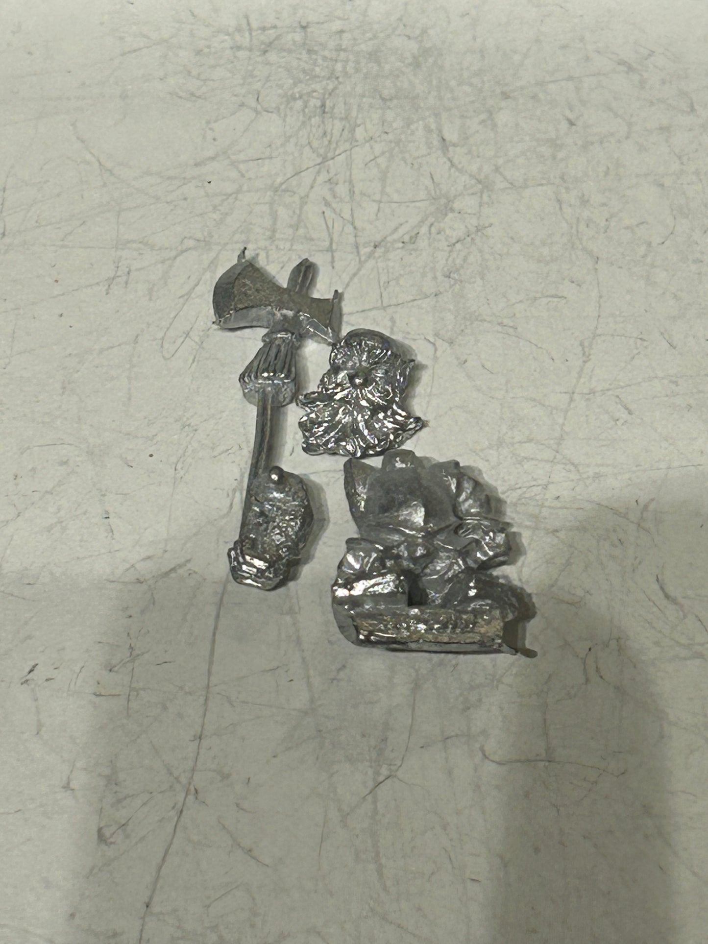 Assault group landsknecht dwarf with halberd